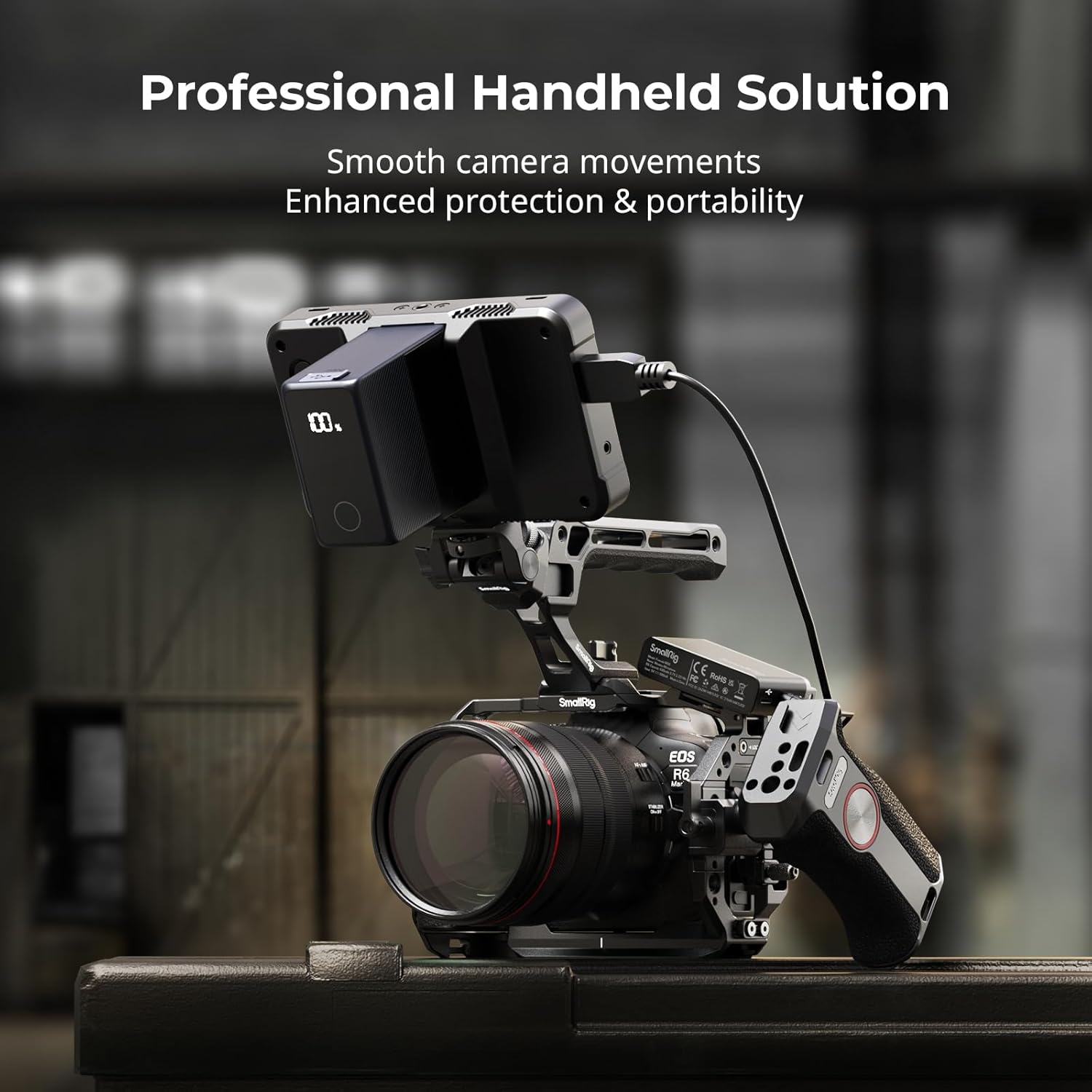 Thumbnail 1 de SMALLRIG R6 II Camera Cage Kit for Canon R6 Mark II: Full Cage, Top Handle, Cable Clamp, NATO Rails and Built‑in Cold Shoes