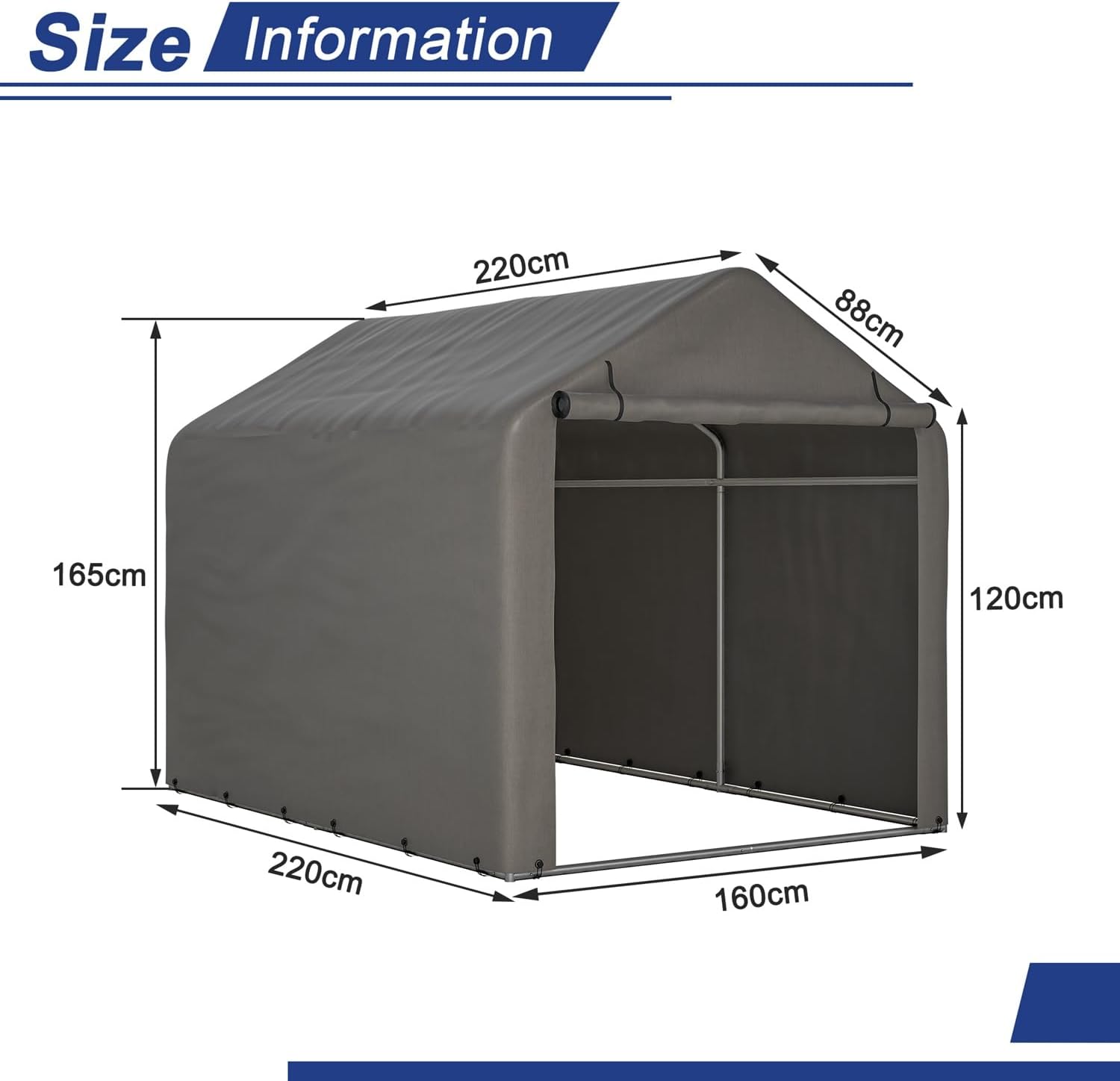Thumbnail 4 de BIRCHTREE Bike Storage Tent 2.2m x 1.6m
