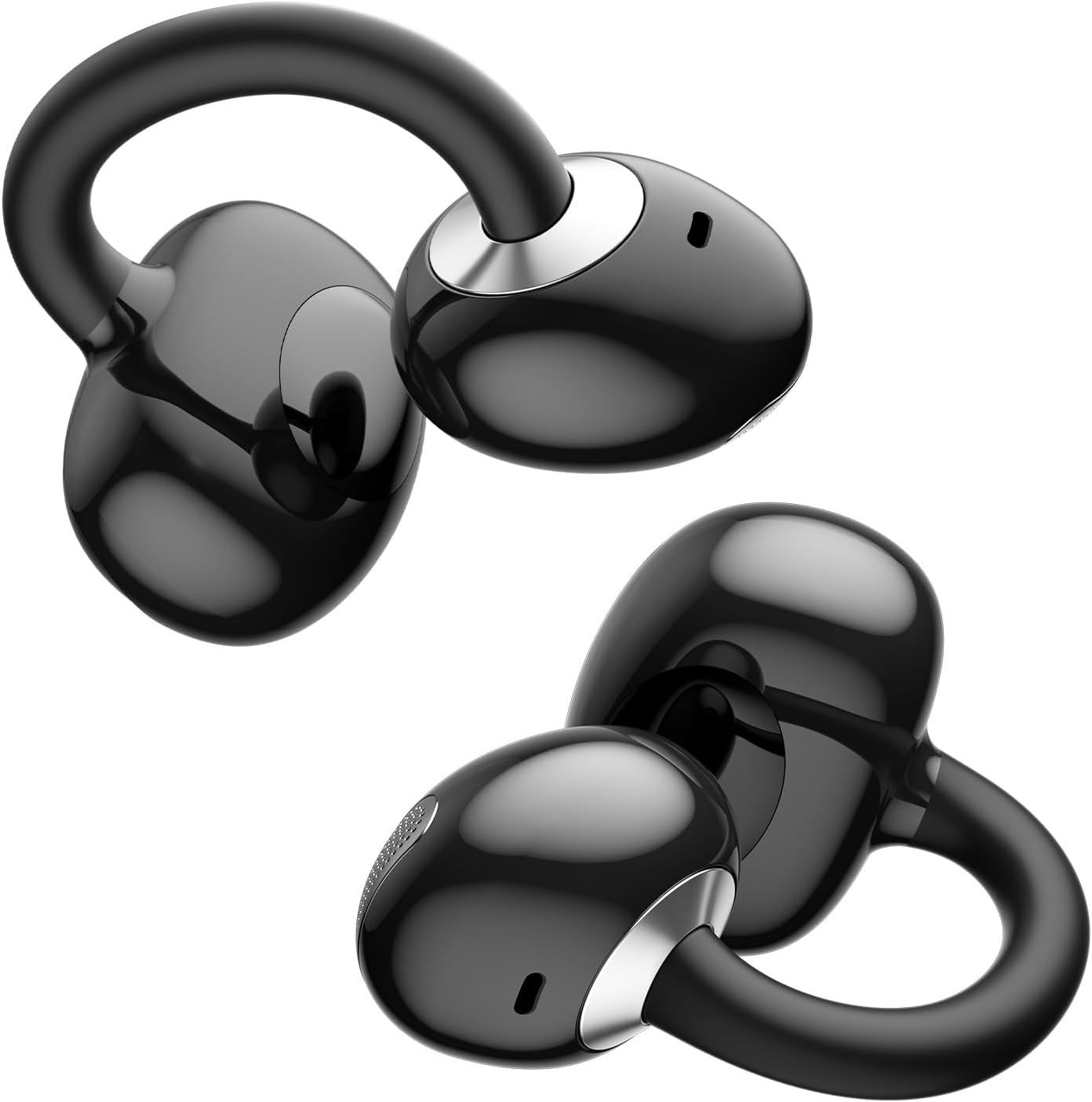 Detalle de OHAYO Open Ear Earbuds: Clip-On Wireless Earphones with Smart Display