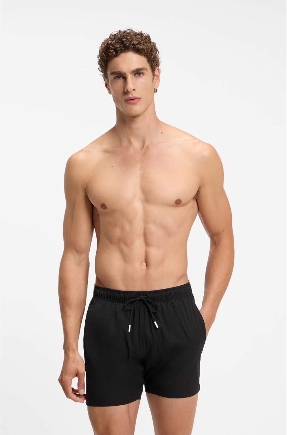 Detalle 2 de BOSS Iconic Swim_Short heren zwemshort, zwart, XXL