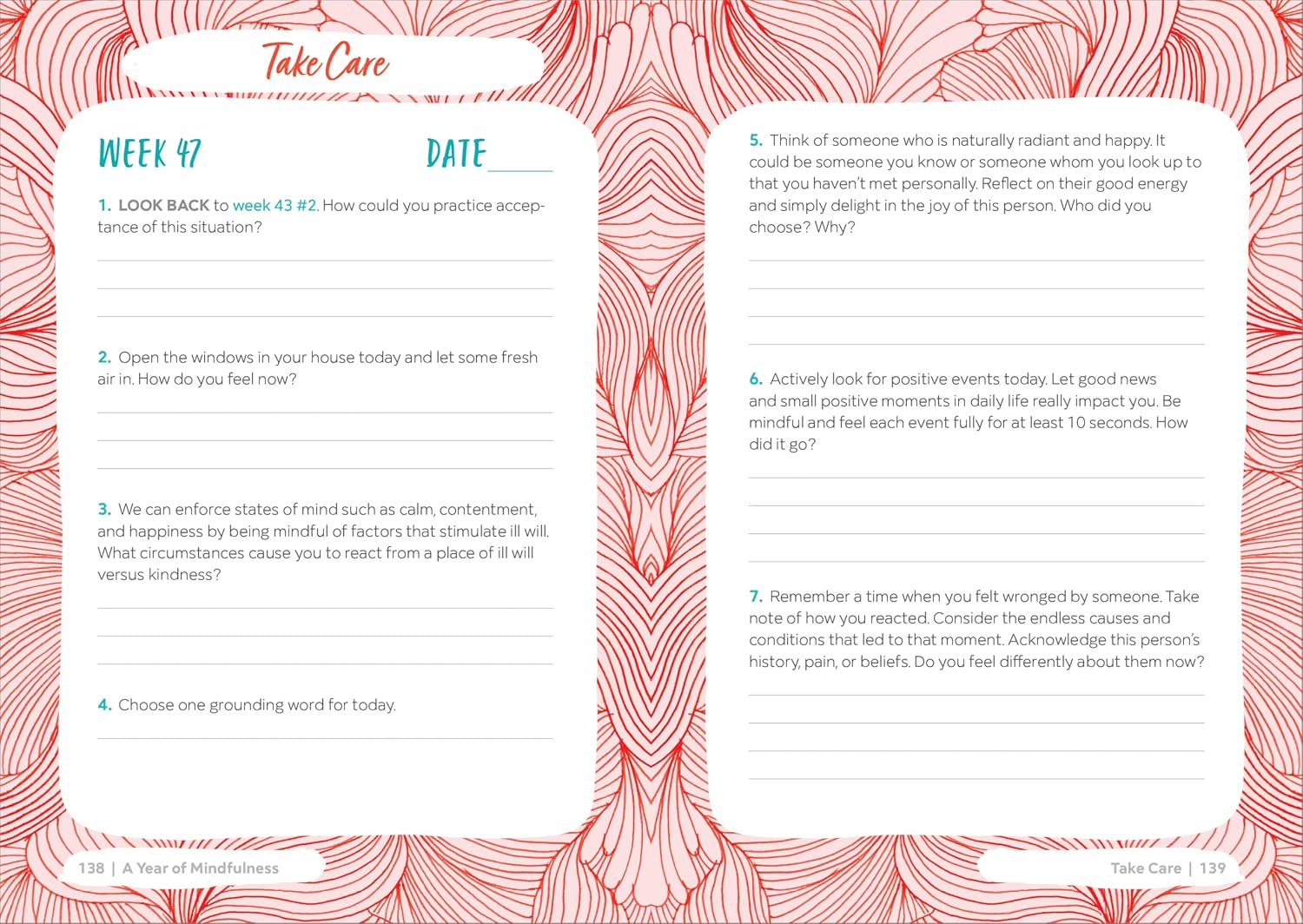 Detalle de A Year of Mindfulness: A 52-Week Guided Journal to Cultivate Peace and Presence