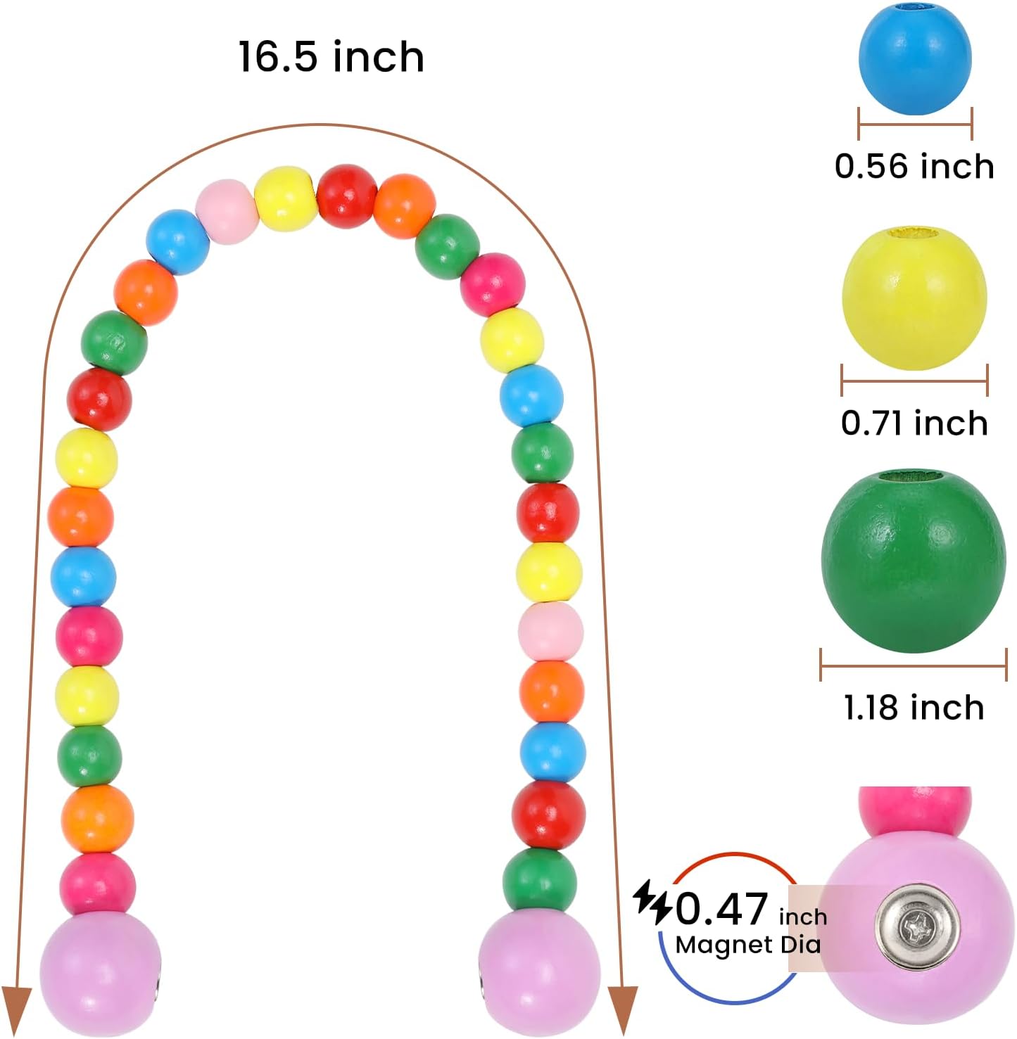 Detalle de KLOGTSIND Magnetic Curtain Tiebacks, 6-Pack