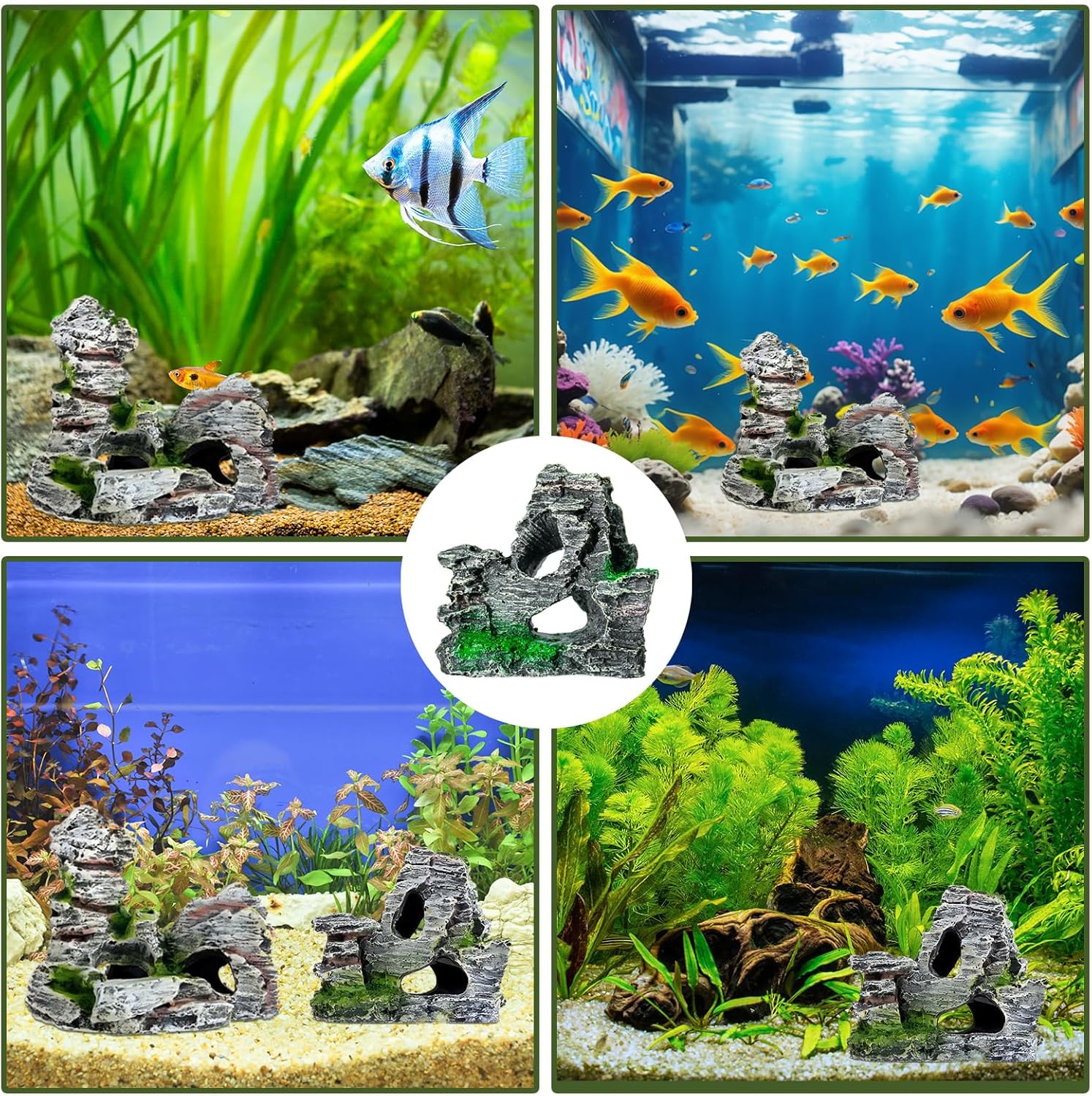 Thumbnail 6 de Shirene Rockery Fish Tank 8×9×4.2 cm