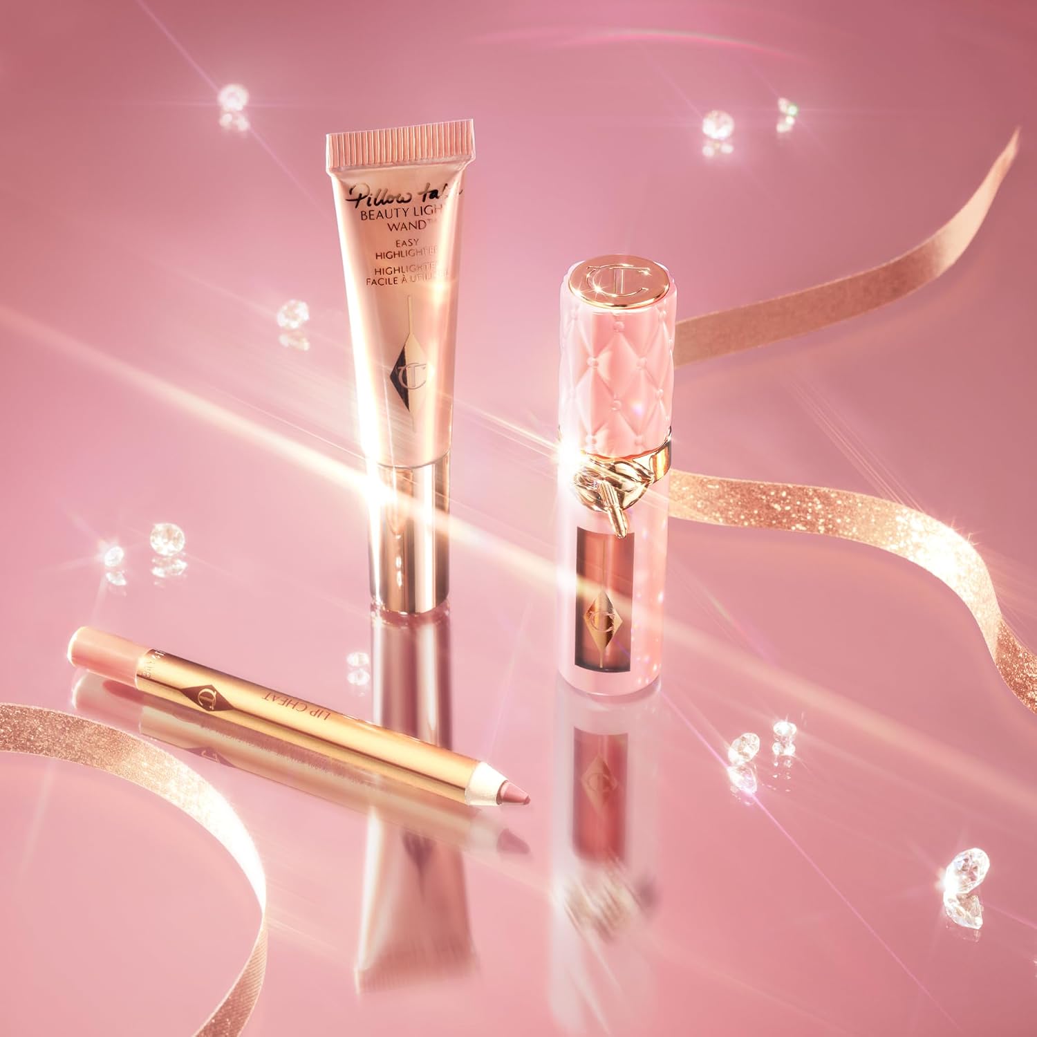 Thumbnail 6 de Charlotte Tilbury Pillow Talk Iconic Lip and Cheek Kit with Lip Plumper and Glow Wand