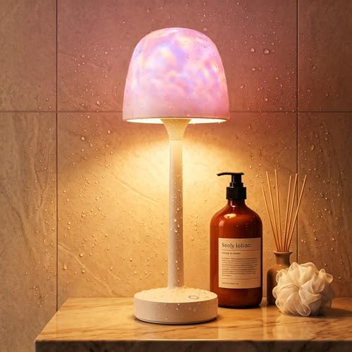 Detalle de UPXNBOR Duschlampe Wasserdicht: Ocean- und Sternenhimmel-Projektor für Bad und Schlafzimmer