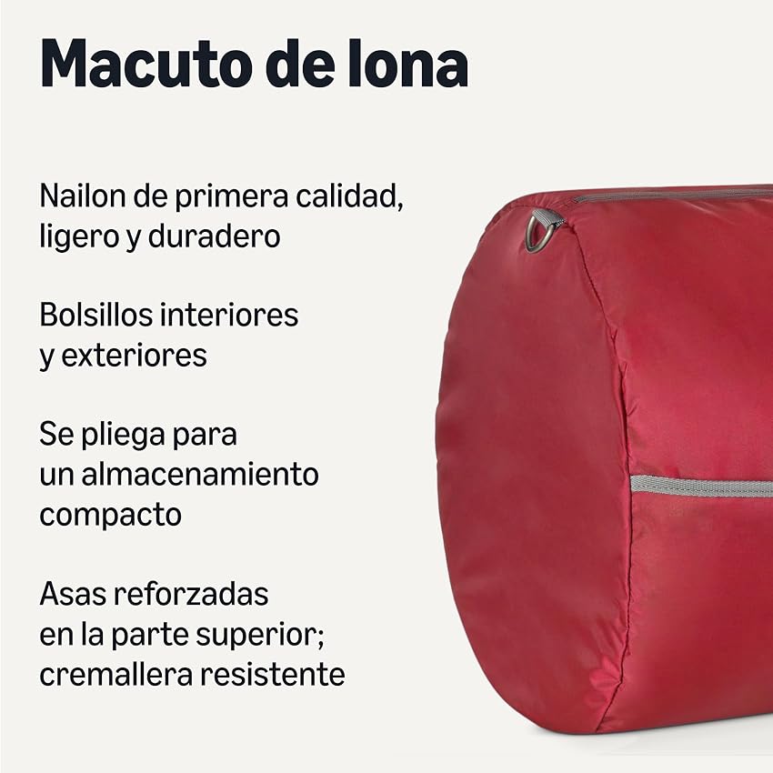 Thumbnail 1 de Amazon Basics Bolsa de Viaje Extra Grande 98L 🧳 Resistente y Ligera