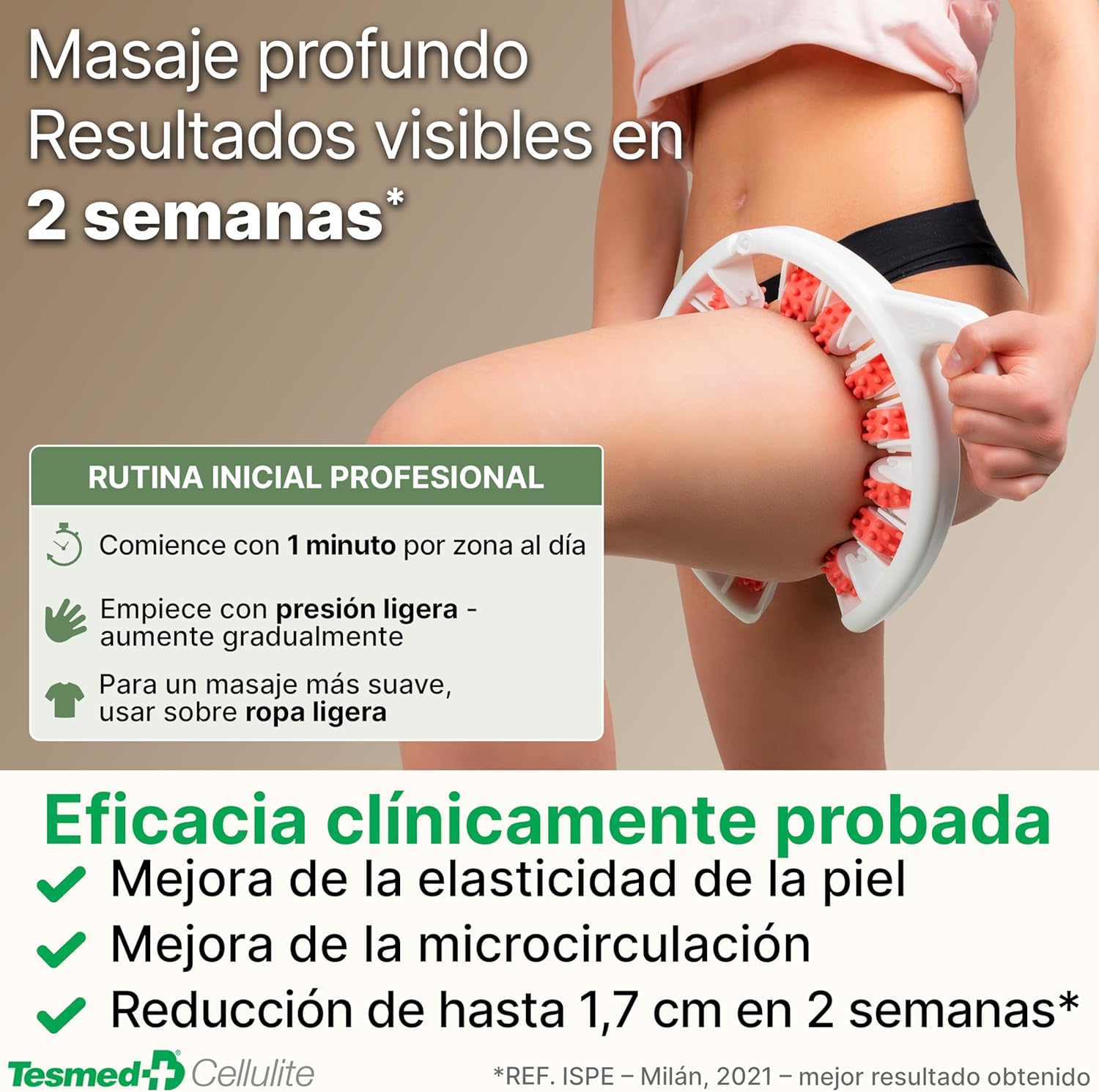 Detalle 2 de TESMED Masajeador Anticelulítico Reductor 9–38 cm