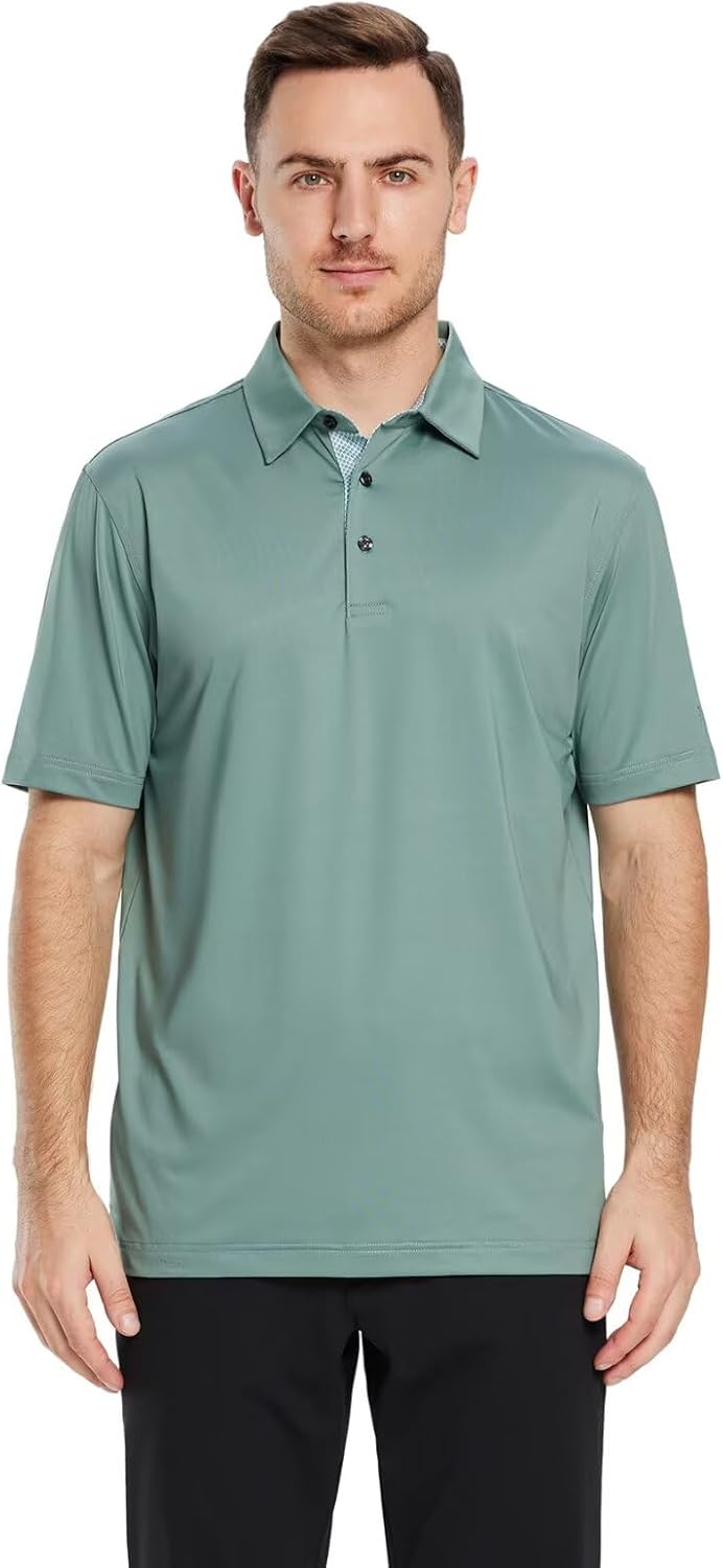 Thumbnail 1 de M MAELREG Mens Polo Shirts – Short & Long Sleeve, Dry Fit Performance Collared Polo