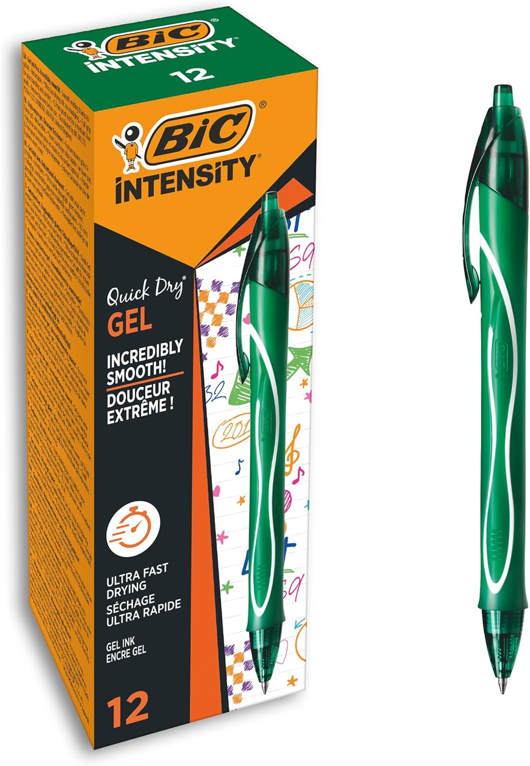 Thumbnail 6 de BIC Intensity Quick Dry Penne Gel Blu 0,7mm