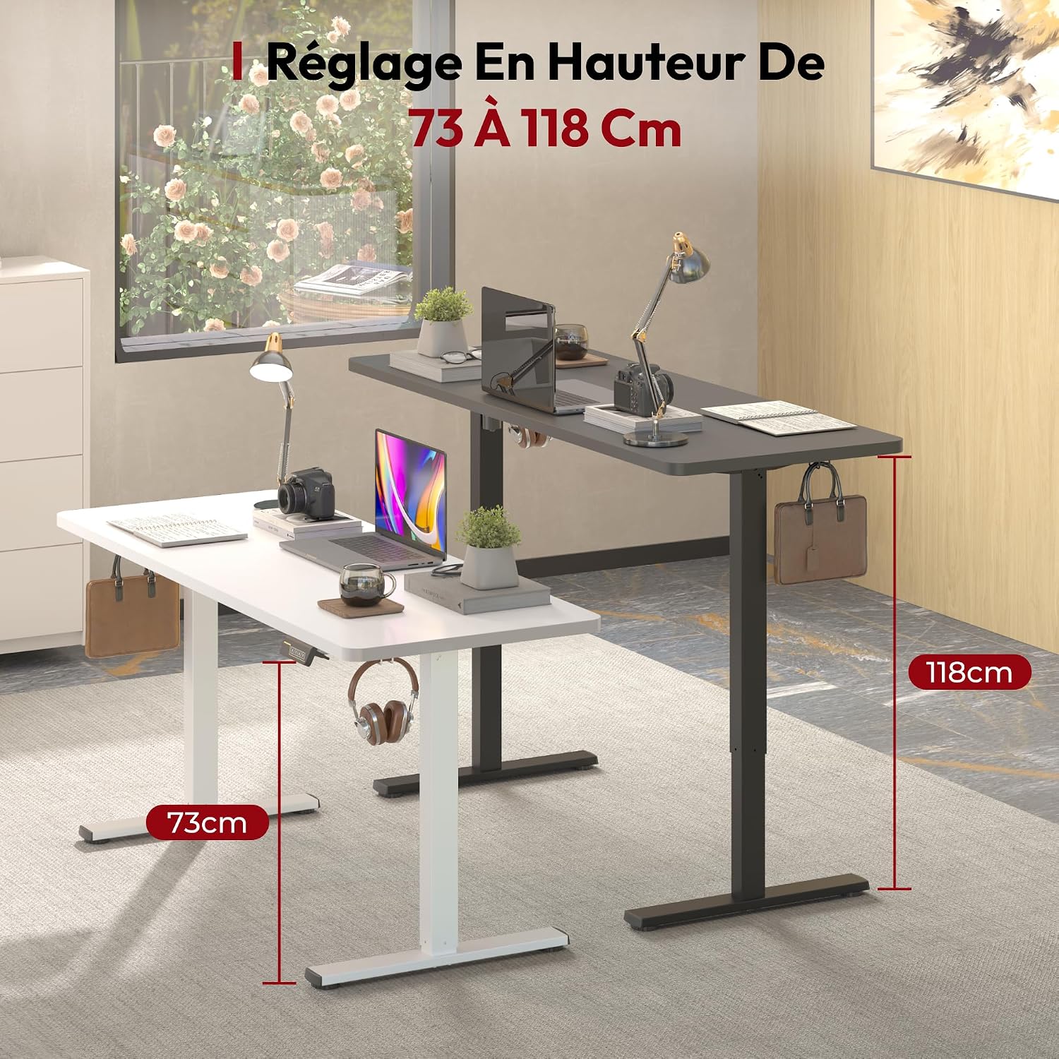 Thumbnail 4 de SANODESK Bureau assis‑debout 160 x 60 cm