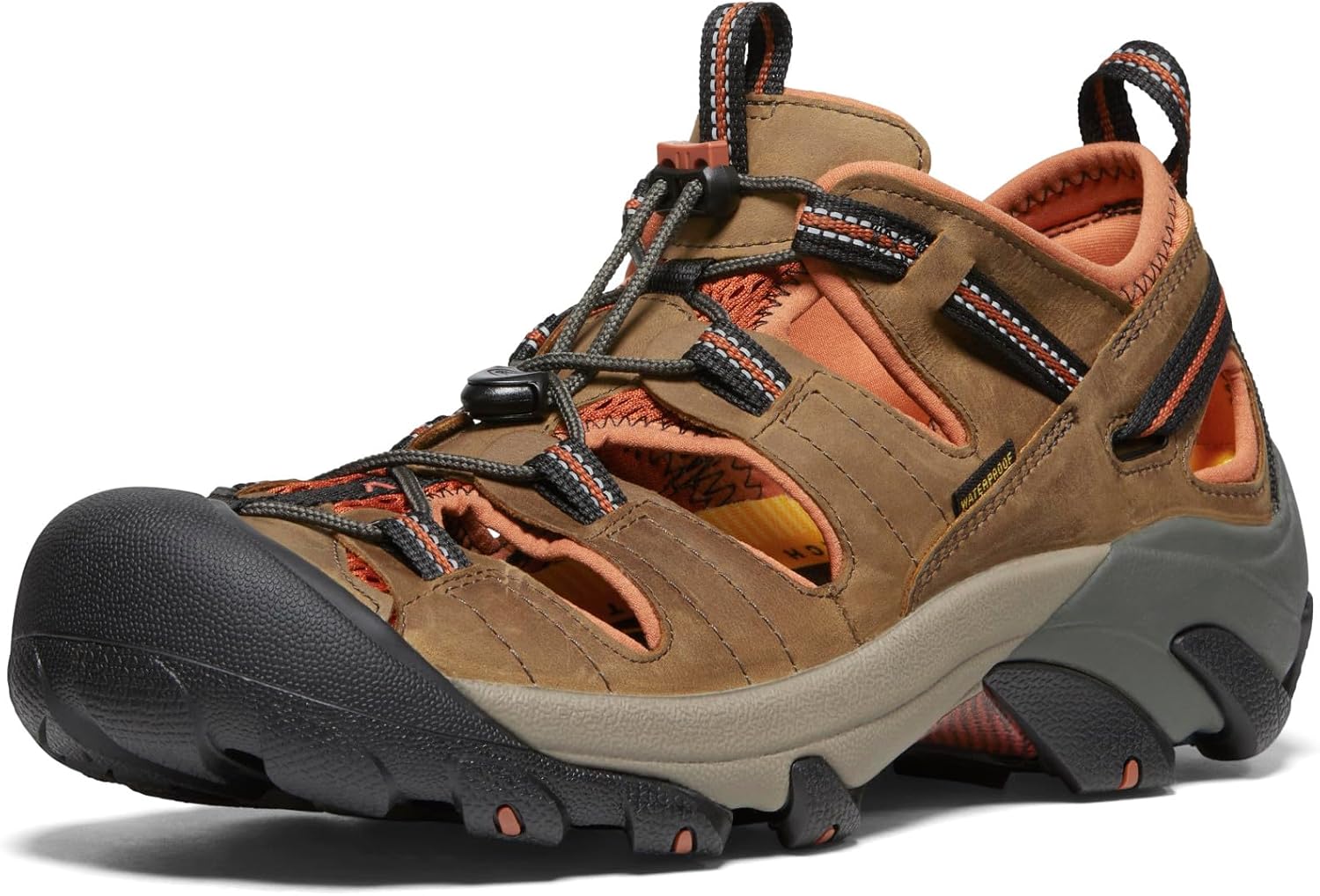 Detalle de KEEN Herren Arroyo II Sandale SchwarzOlive/Bombay Braun – Allround-Outdoorschuh