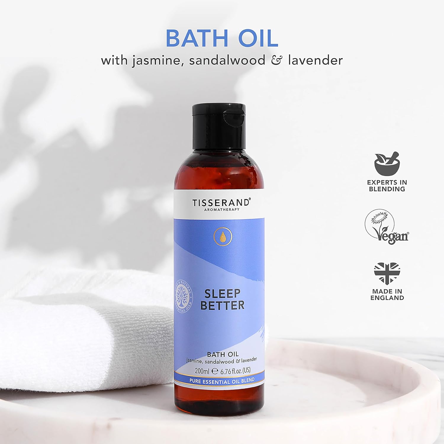 Detalle 2 de Tisserand Lavender and Chamomile Bath Oil, 200ml