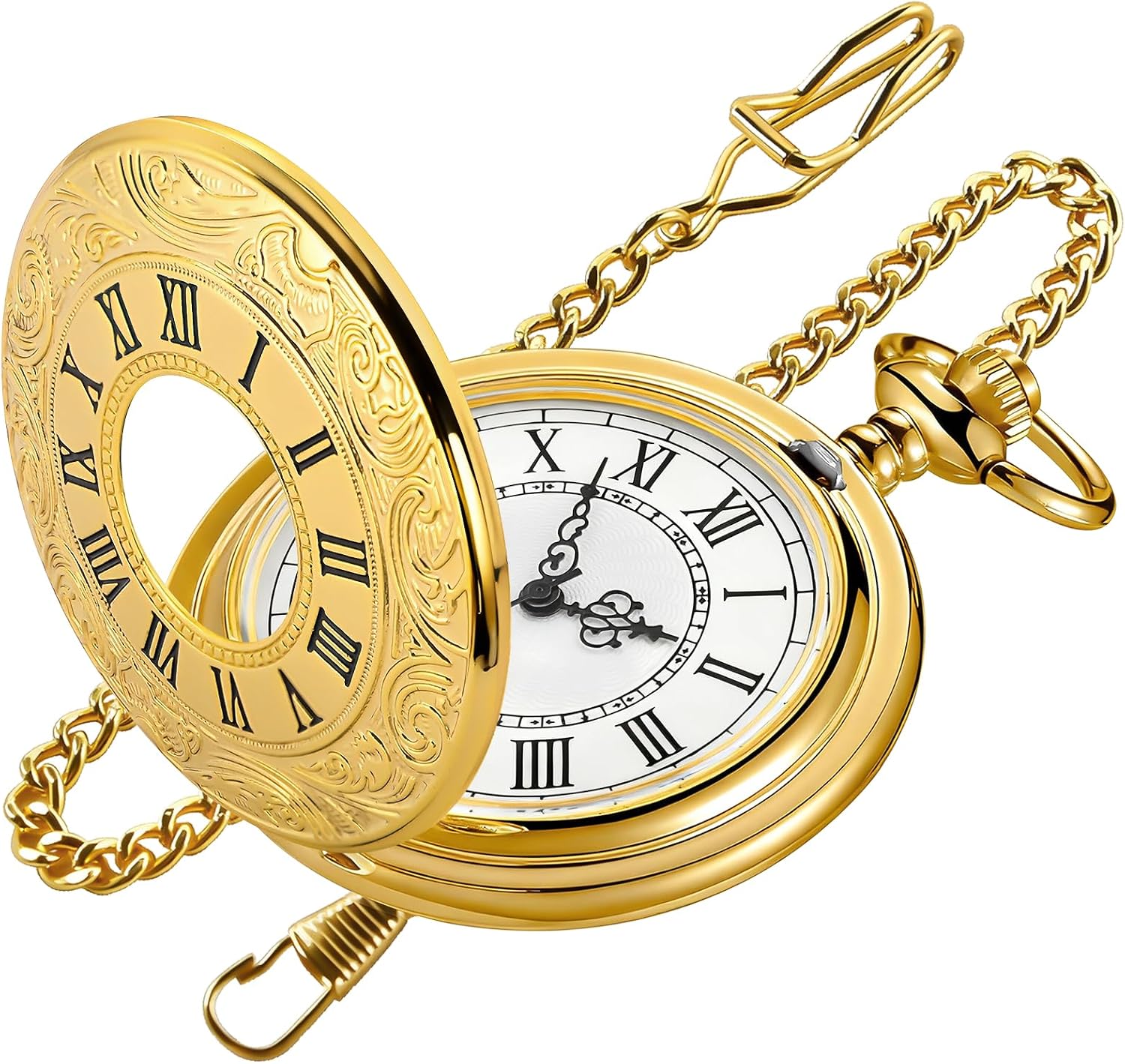 Thumbnail 2 de Tiong Vintage Roman Number Quartz Pocket Watch