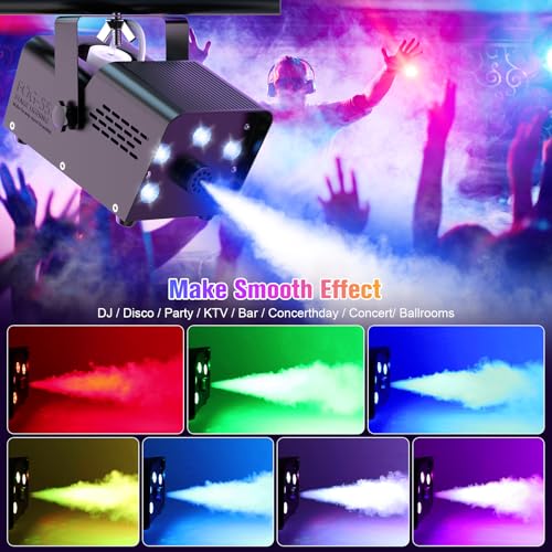 Detalle 2 de Nitehop Nebelmaschine 500 W mit 5 RGB-LEDs und Fernbedienung