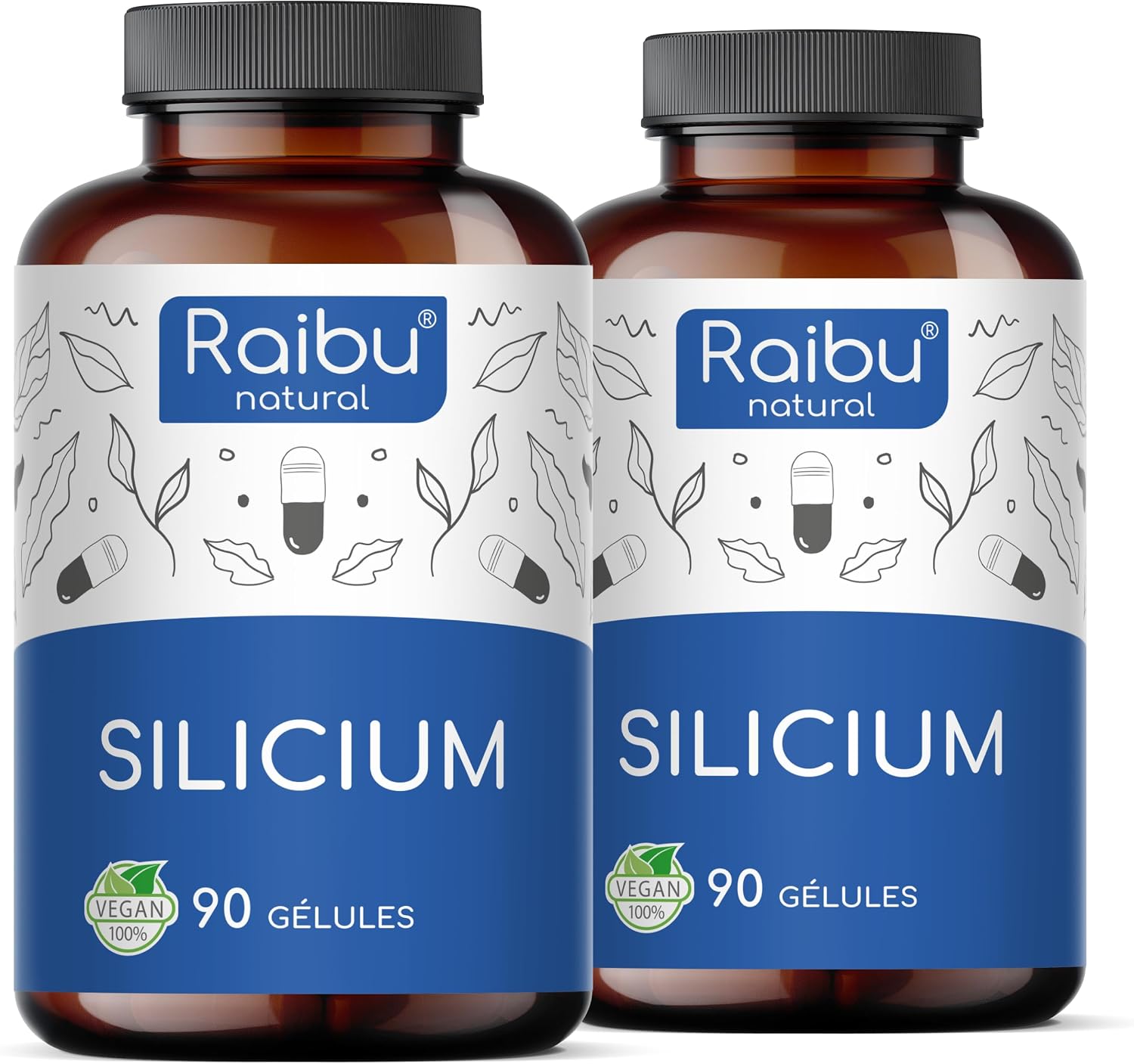 Thumbnail 6 de Silicium Organique Raibu - 667 mg, 90 gélules pour 3 mois, extrait de bambou, vegan