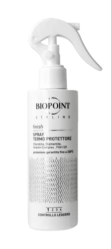 Detalle de Biopoint Styling Spray Termoprotettore Capelli, protezione fino a 230° per phon, piastra e arricciacapelli – 200 ml