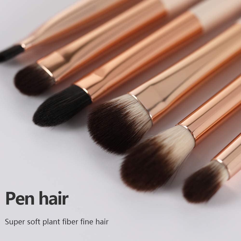 Thumbnail 6 de Eye Makeup Brush Set, 6 Pcs – Professional Blending Brushes with Soft Vegan Bristles & Wood Handle