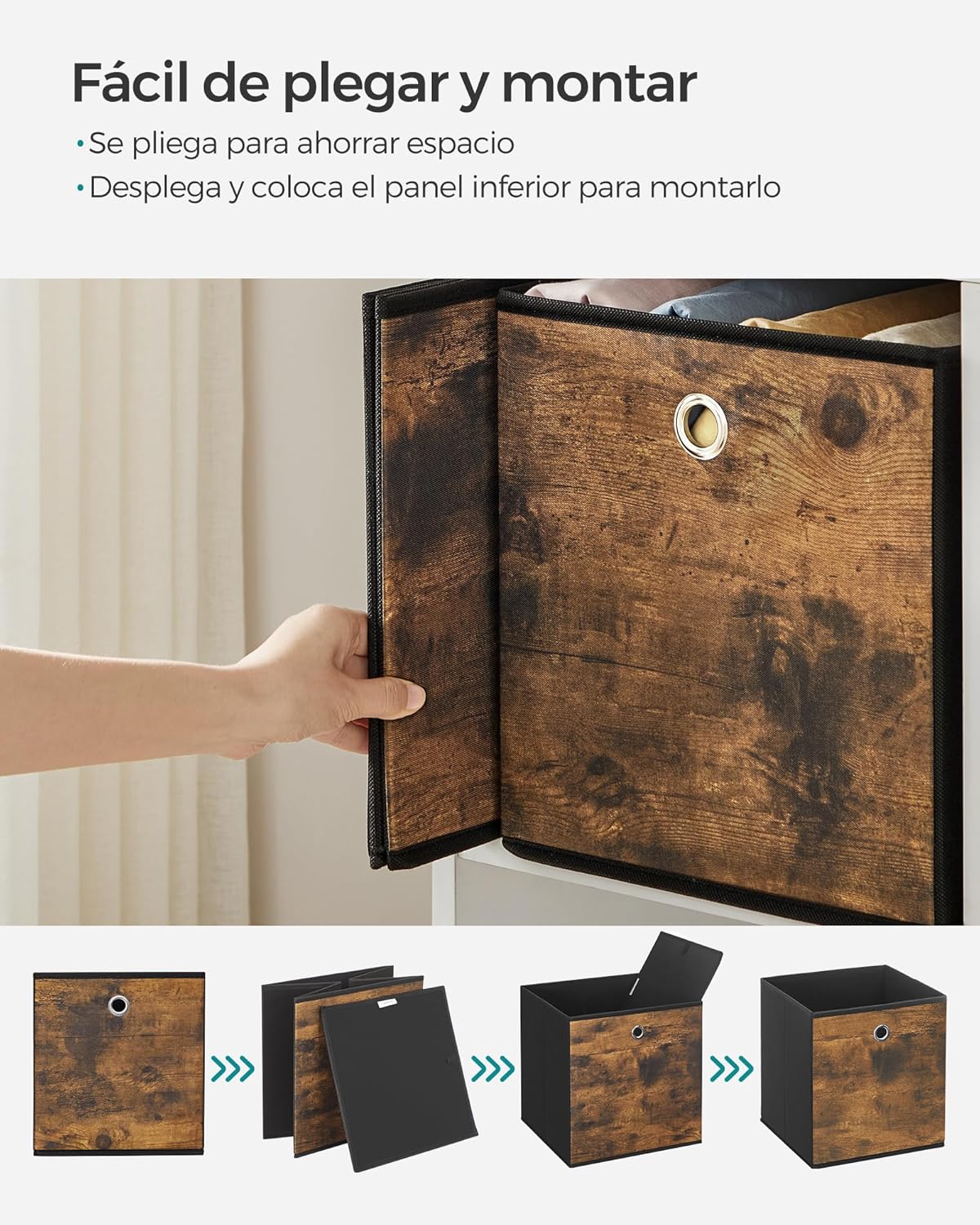 Thumbnail 6 de SONGMICS Caja Almacenaje 26 x 26 x 28 cm