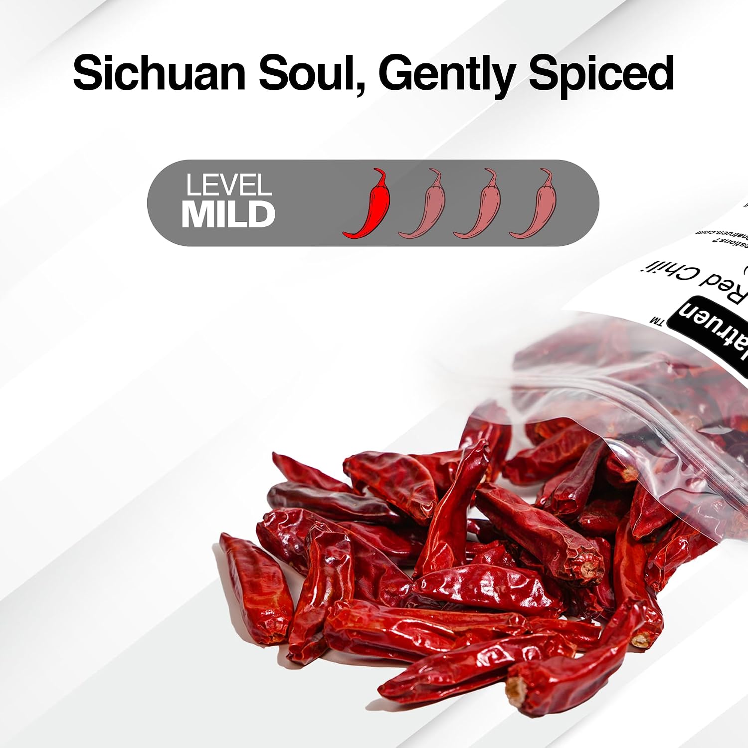 Detalle de Natruen Whole Sichuan Red Chili Pods, 4 oz, Mild Facing Heaven Chilies