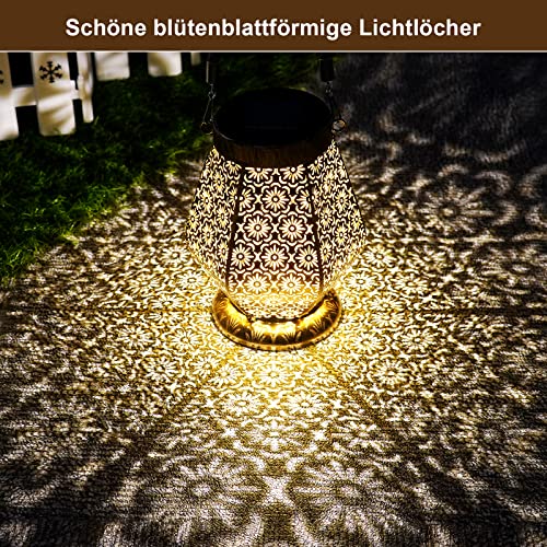 Thumbnail 5 de OUILA Solarlampen für Außen – 2er Set LED Solarleuchten in Gold, IP65