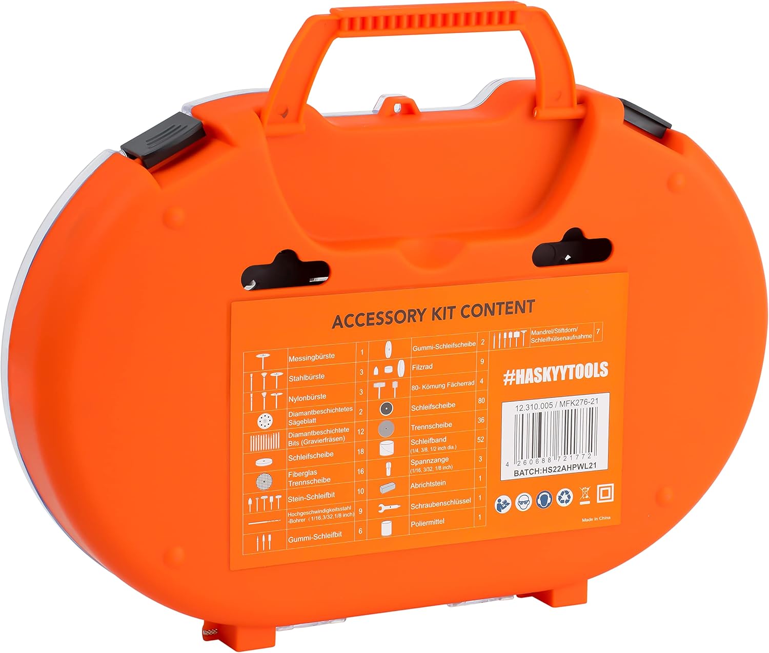 Detalle 2 de HASKYY Kit multifonctions 276 pièces : accessoires et outils rotatifs compatibles Dremel