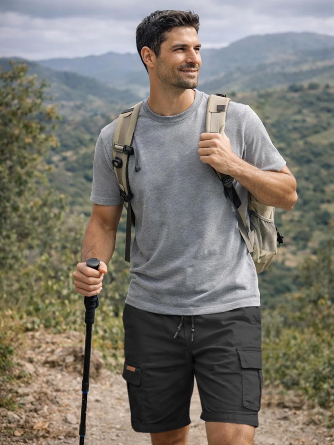 Thumbnail 3 de JMIERR Herren Cargo Shorts aus Baumwolle mit Taschen – kurze Freizeithose für Sommer & Alltag