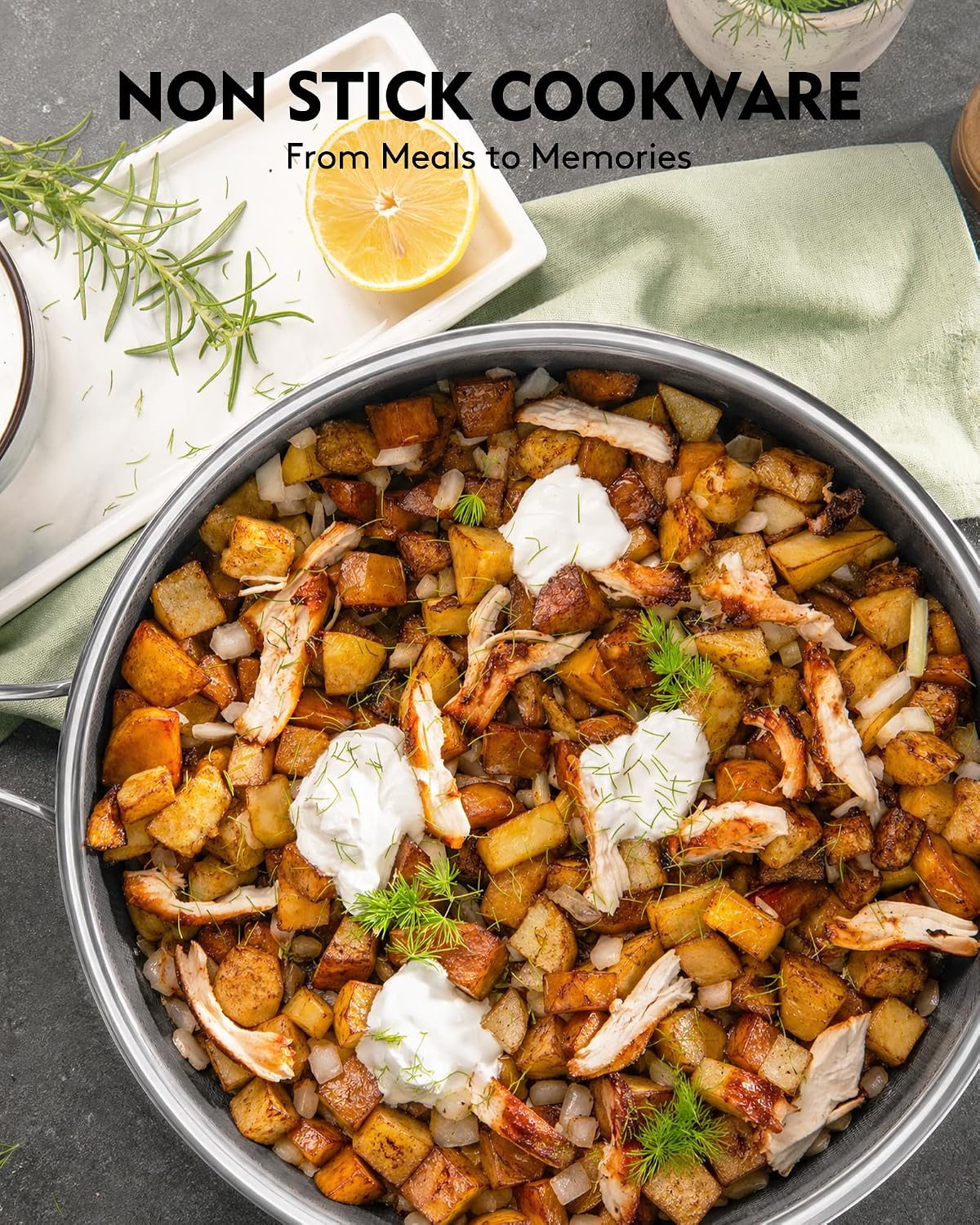 Detalle 2 de SNOWCLAD 10-Piece Nonstick Cookware