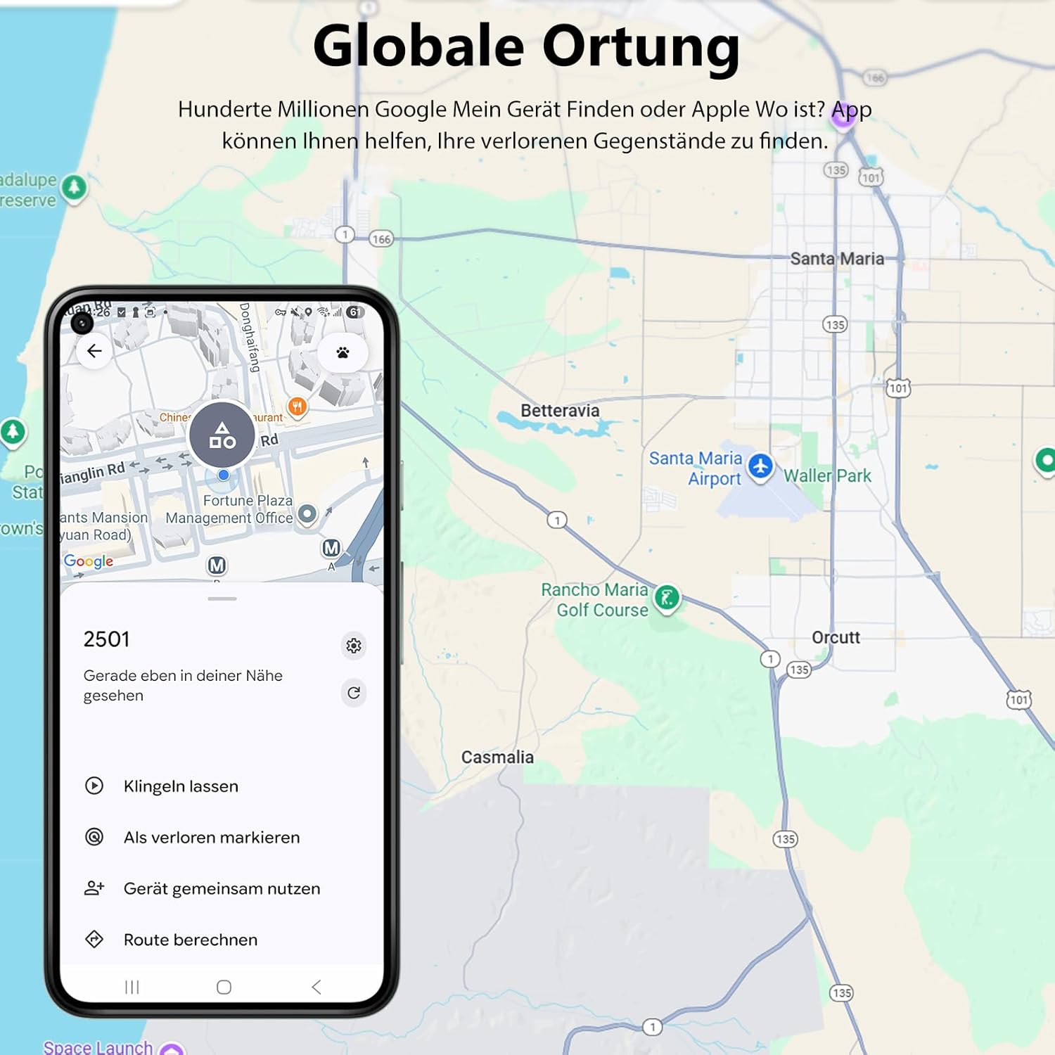 Detalle de ATUVOS Air Tag Pro Dual-System Tracker – Schlüssel- und Gegenstandssucher für Android & iOS (4er Pack)