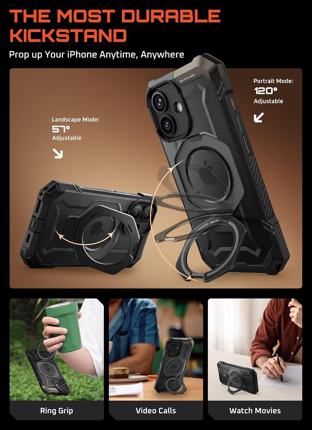 Thumbnail 3 de SUPCASE Unicorn Beetle Grip iPhone 17 Case with MagSafe, Stand & Camera Control