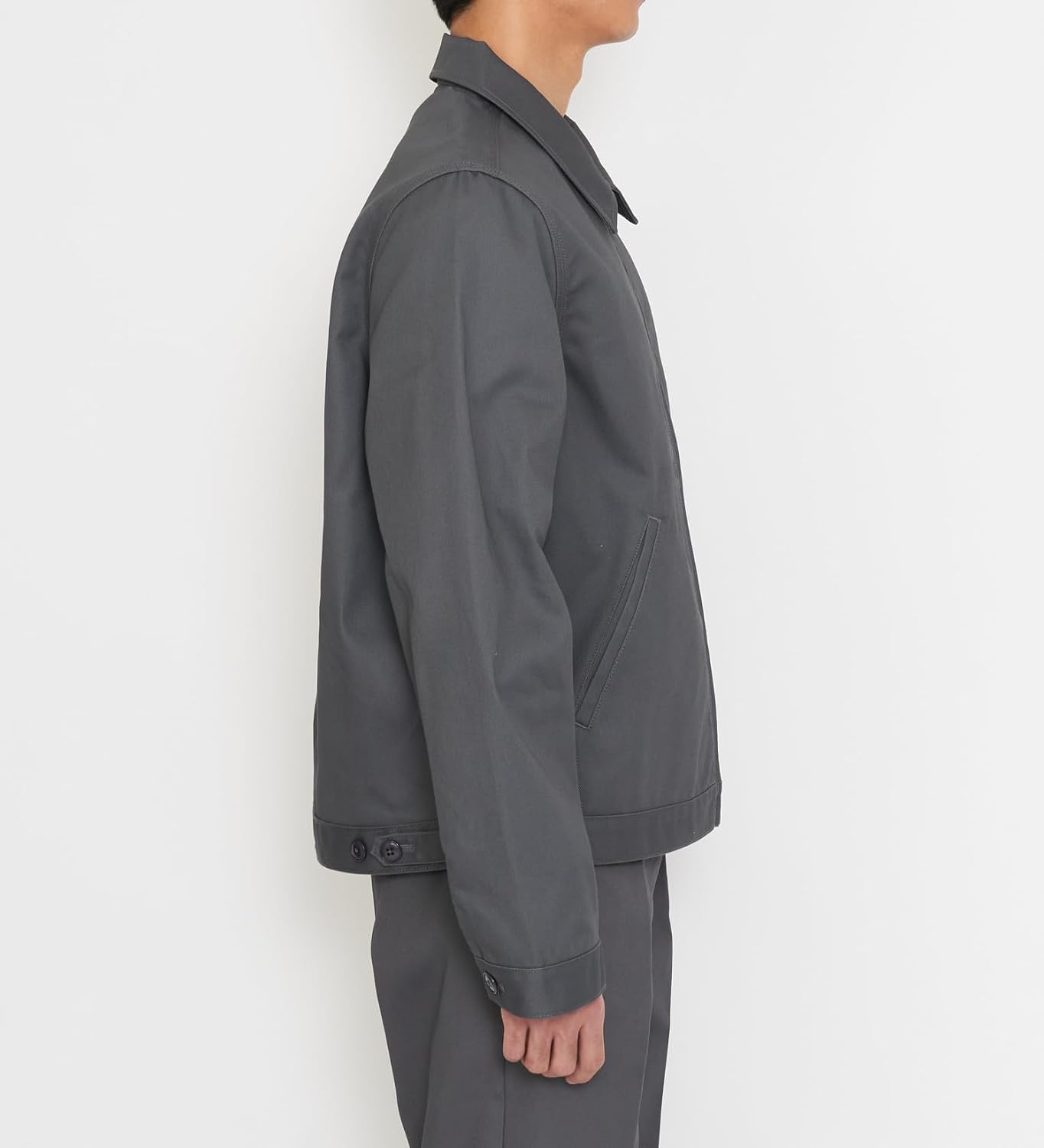 Thumbnail 6 de Dickies JT75 アイゼンハワージャケット ポリエステル・コットン素材、裾調整ボタン付き