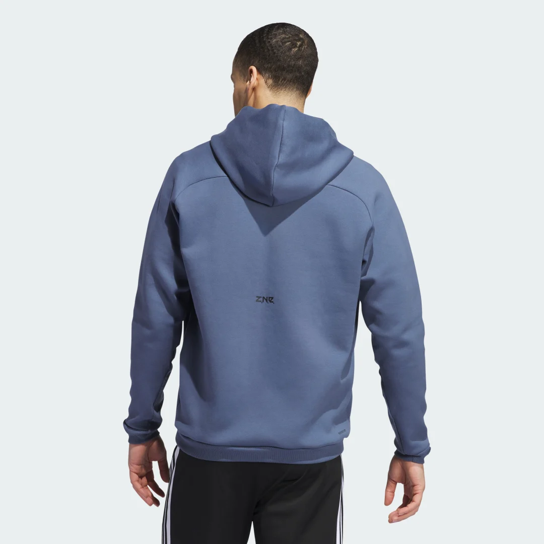 Detalle 2 de Chaqueta con capucha Z.N.E. Premium de Adidas (Azul)