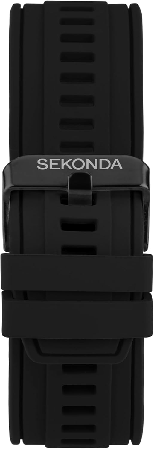 Thumbnail 5 de Sekonda 45mm Active Plus Smart Watch (Black) with Black Silicone Strap