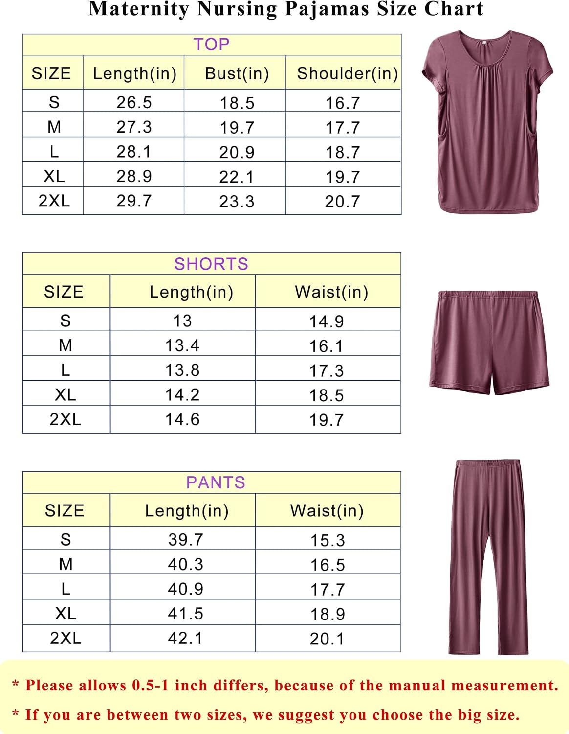 Thumbnail 4 de SUNNYBUY Stillpyjama-Set 3-teilig