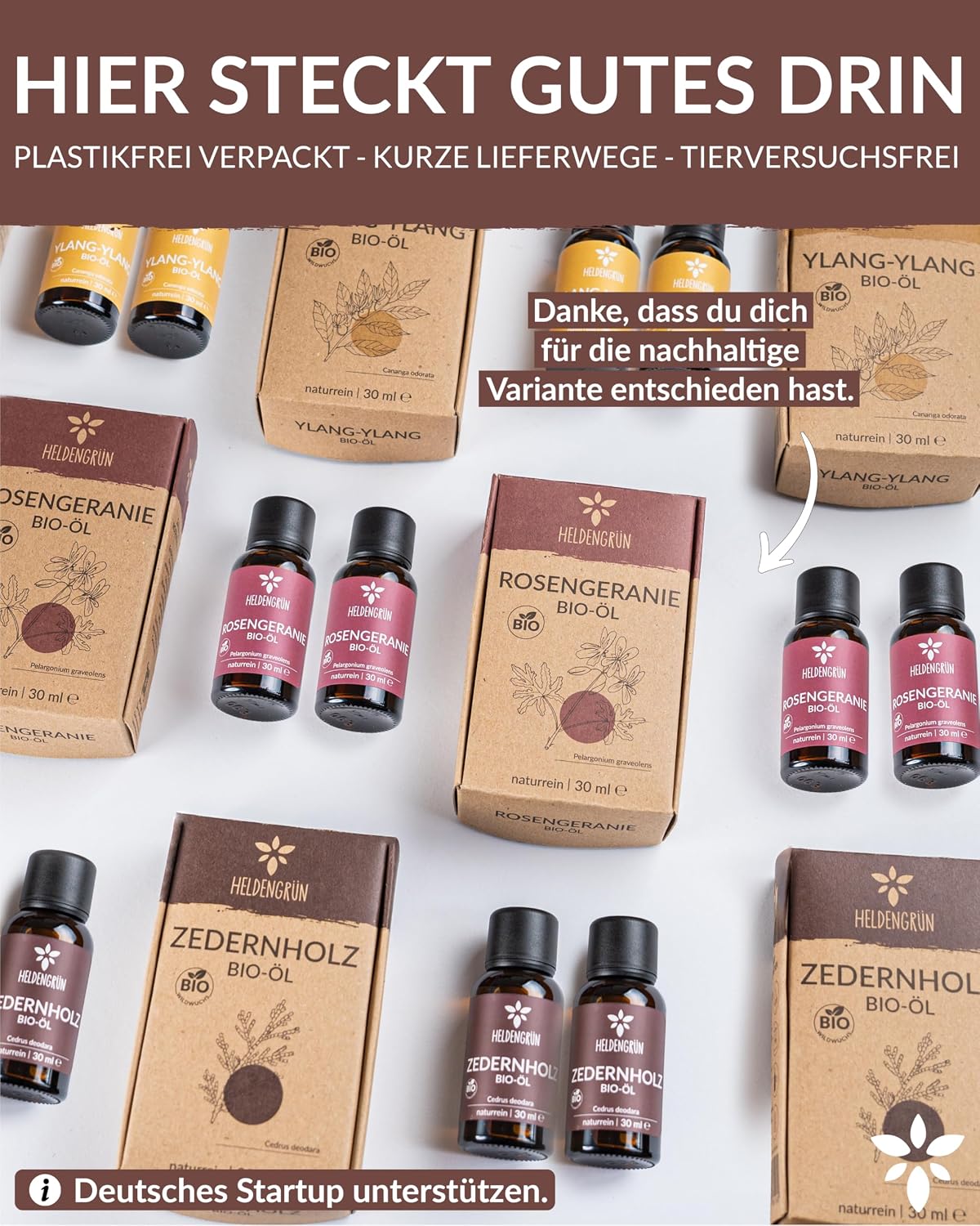 Detalle de Heldengrün BIO Zedernholzöl (100% Naturrein) – Duftöl aus echtem Zedernholz, waldig & harzig-weich