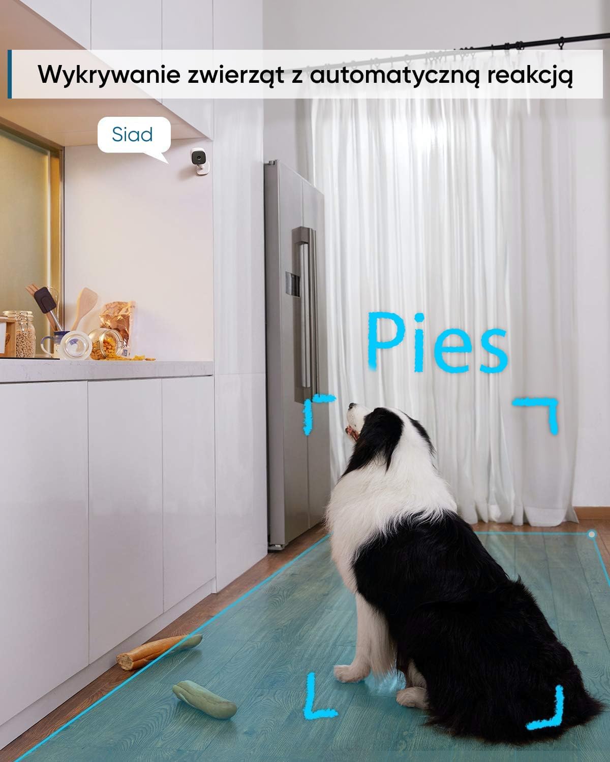 Detalle de eufy IndoorCam C24 – kamera wewnętrzna 2K z Wi-Fi i wykrywaniem osób