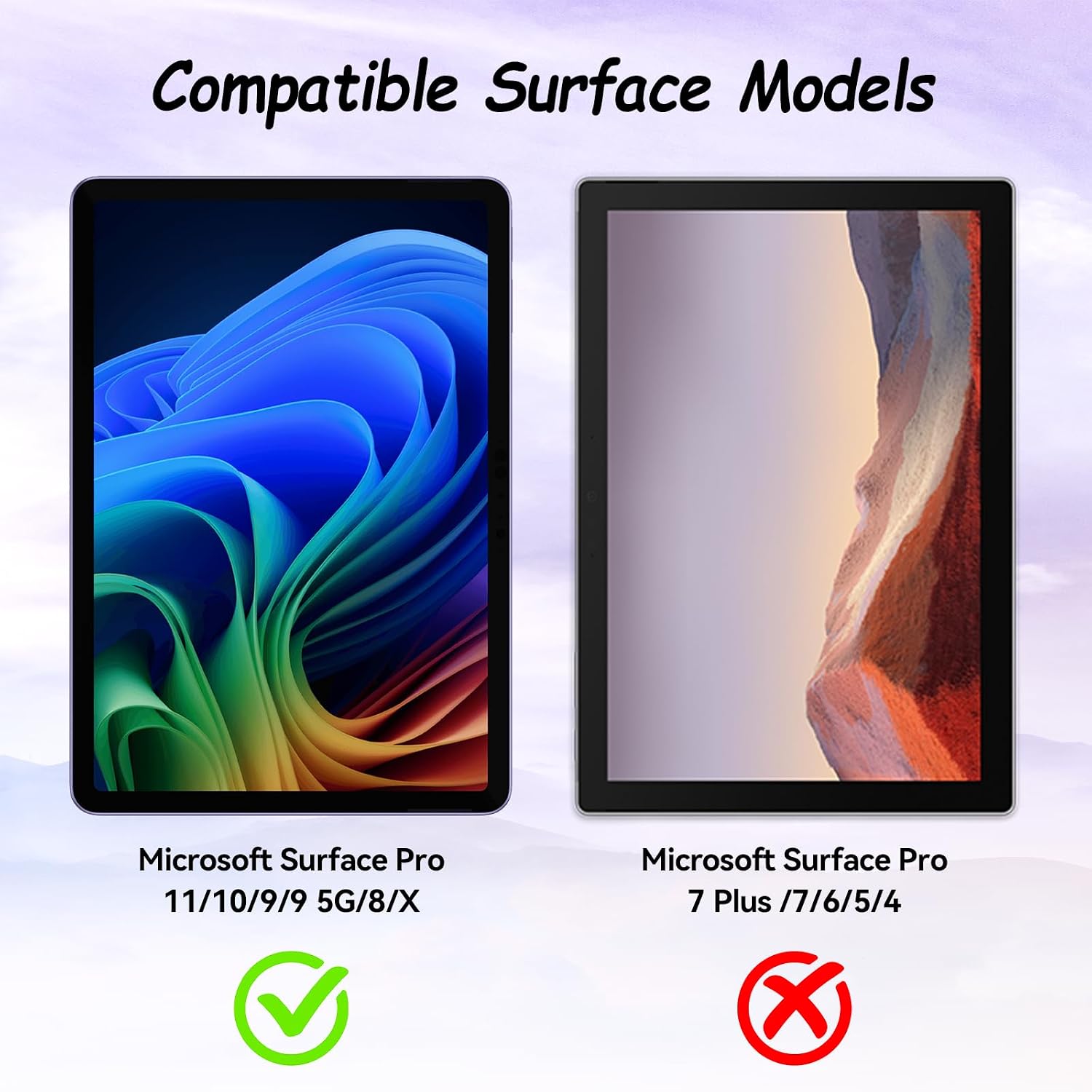 Detalle 1 de IPROKKO Surface Pro screen protector PET film