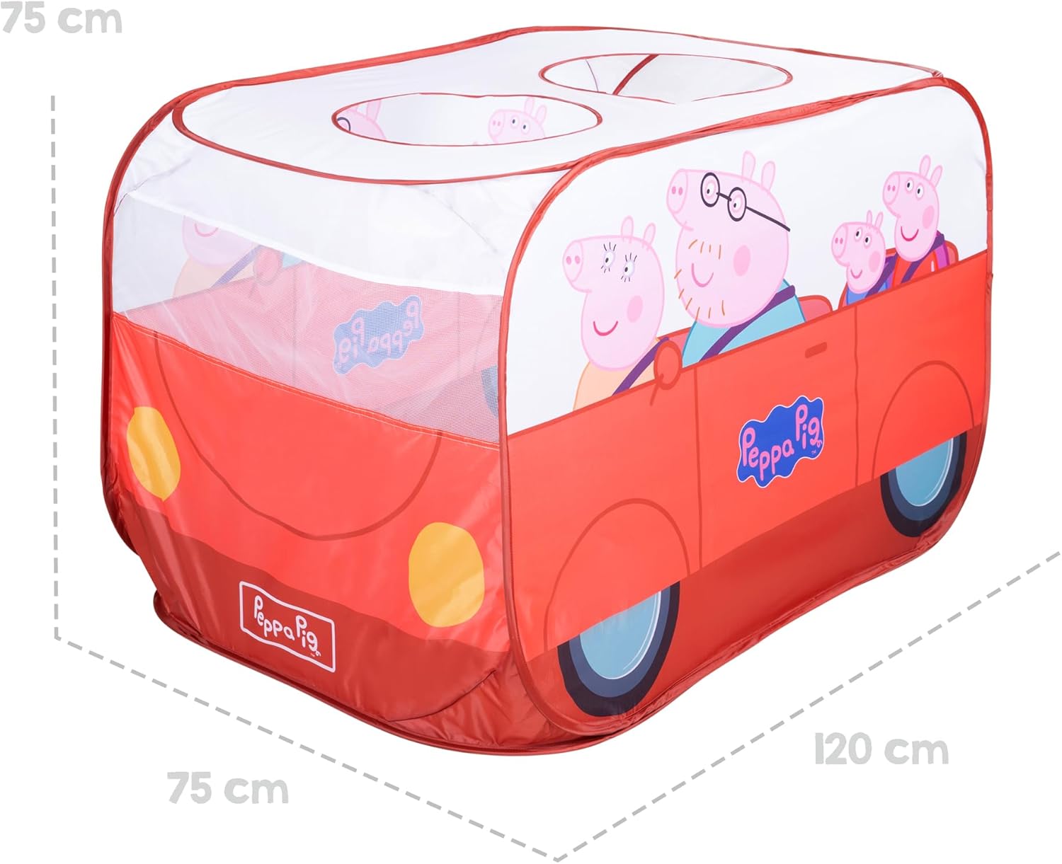 Thumbnail 6 de roba Pop-Up Spielzelt Peppa Pig – Autoform, 75 × 75 × 120 cm, indoor & outdoor