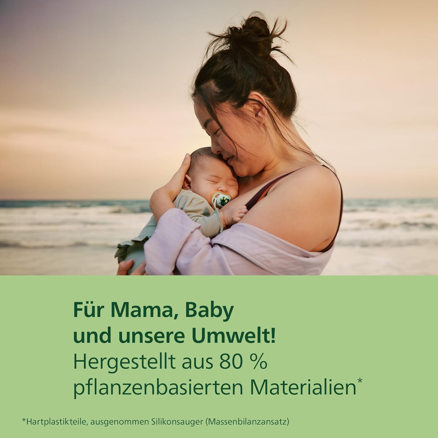 Detalle de Philips Avent Ultra Air Day & Night Schnuller 0–6 Monate – kiefergerecht, leuchtet im Dunkeln, 4er-Pack (SCF087/22)