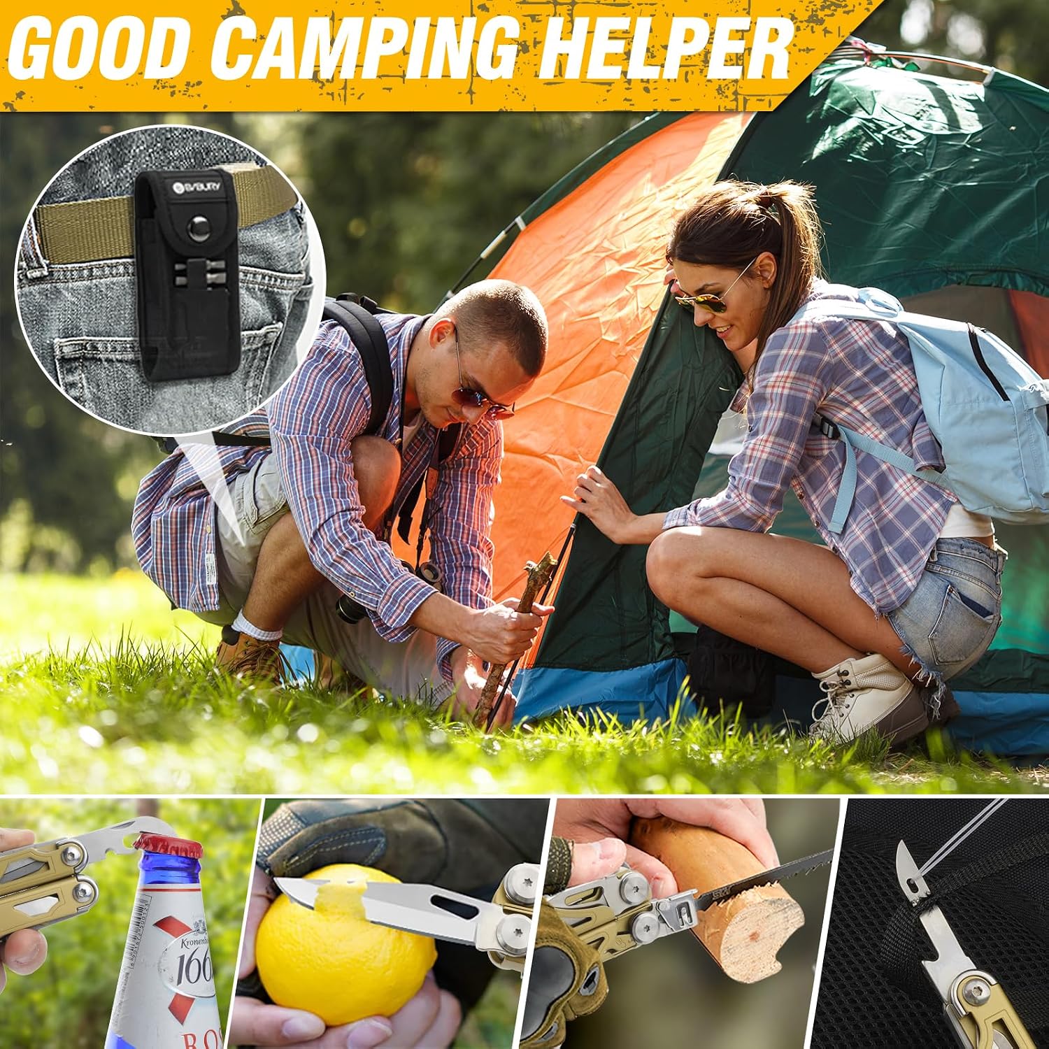 Thumbnail 5 de BIBURY Multitools faltbares Multitool Zange