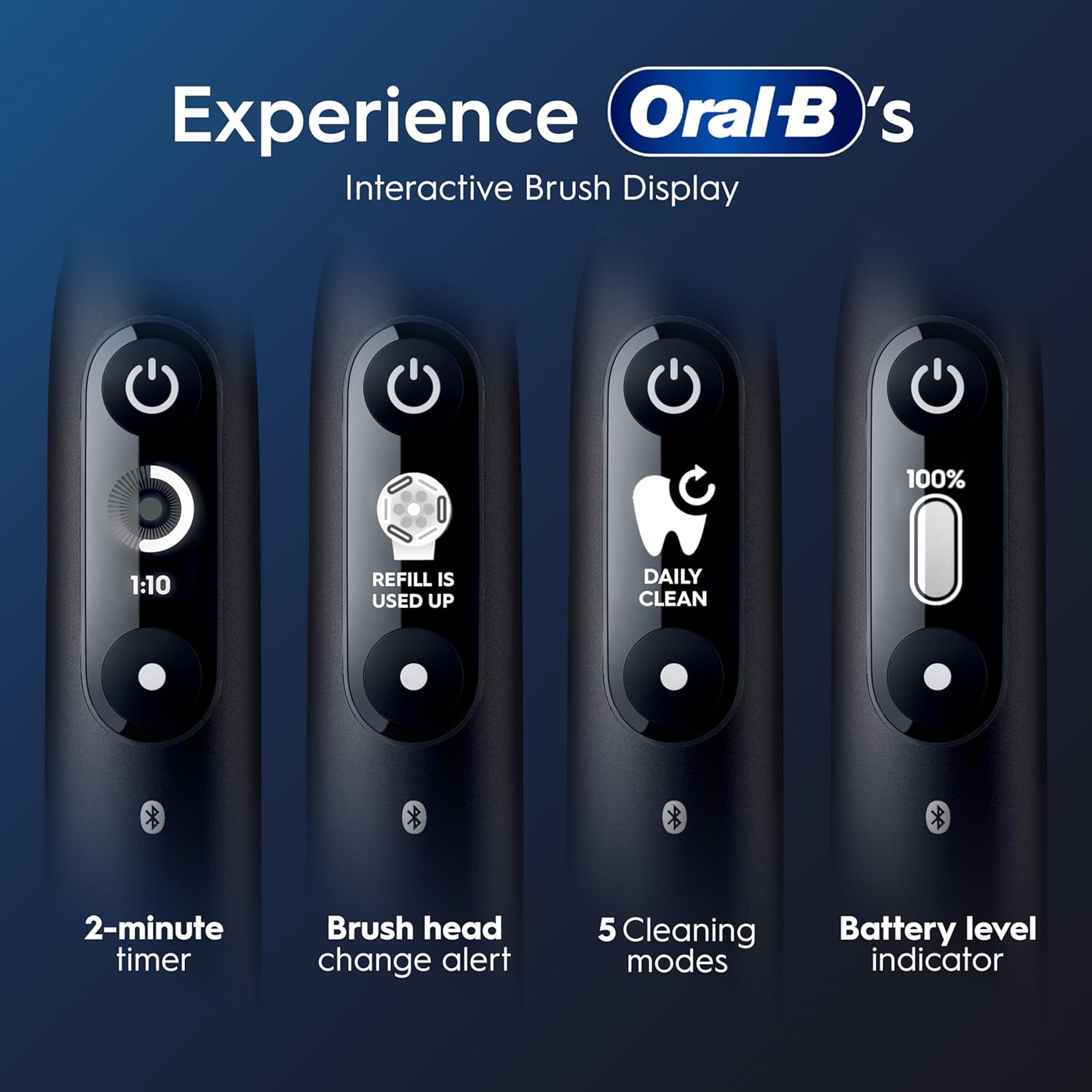 Thumbnail 1 de Oral-B iO 6 Dual Pack (Black and Grey) with Travel Case, 3 Toothbrush Heads