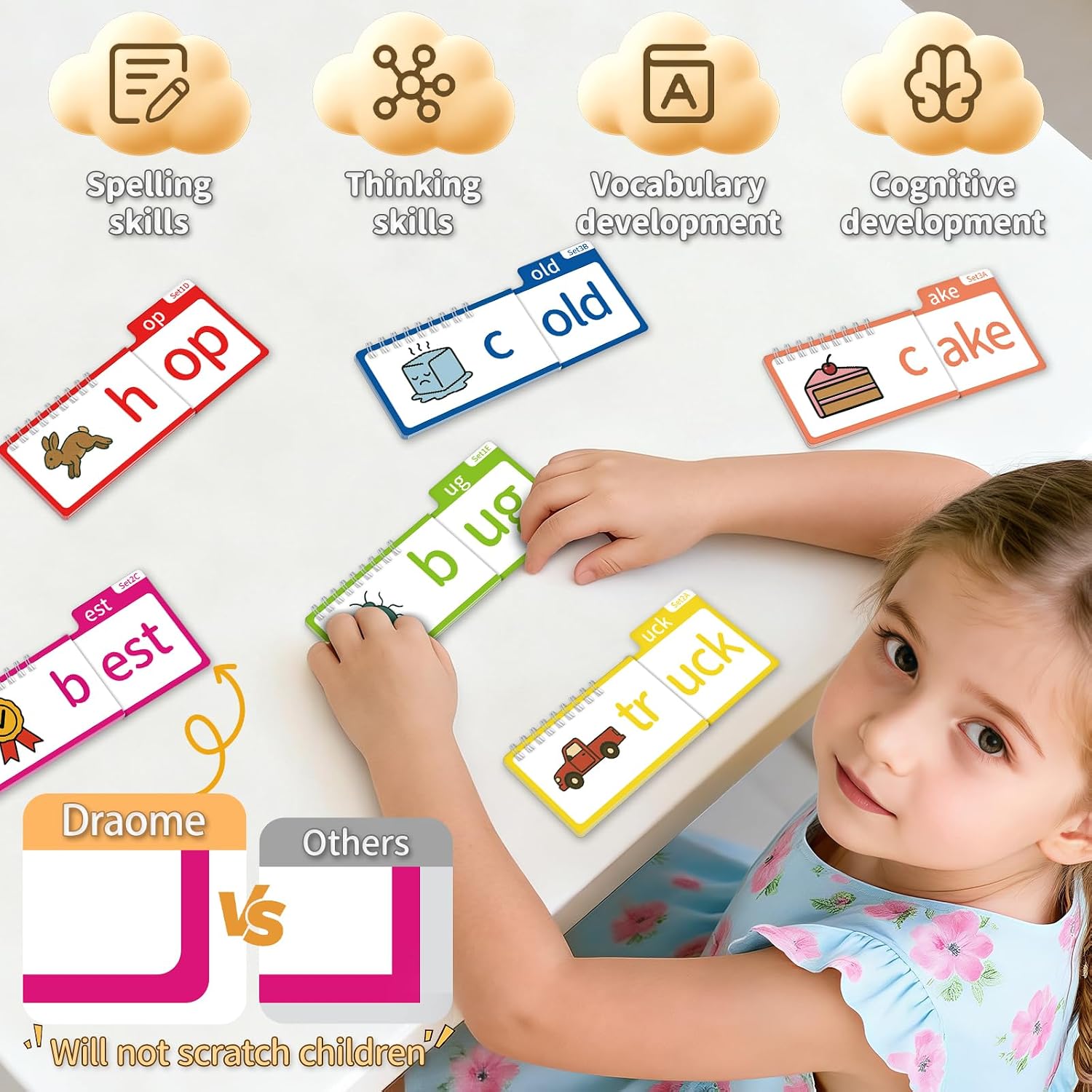 Thumbnail 3 de Phonics Flash Cards & 40 Read & Rhyme Flip Books for Early Literacy