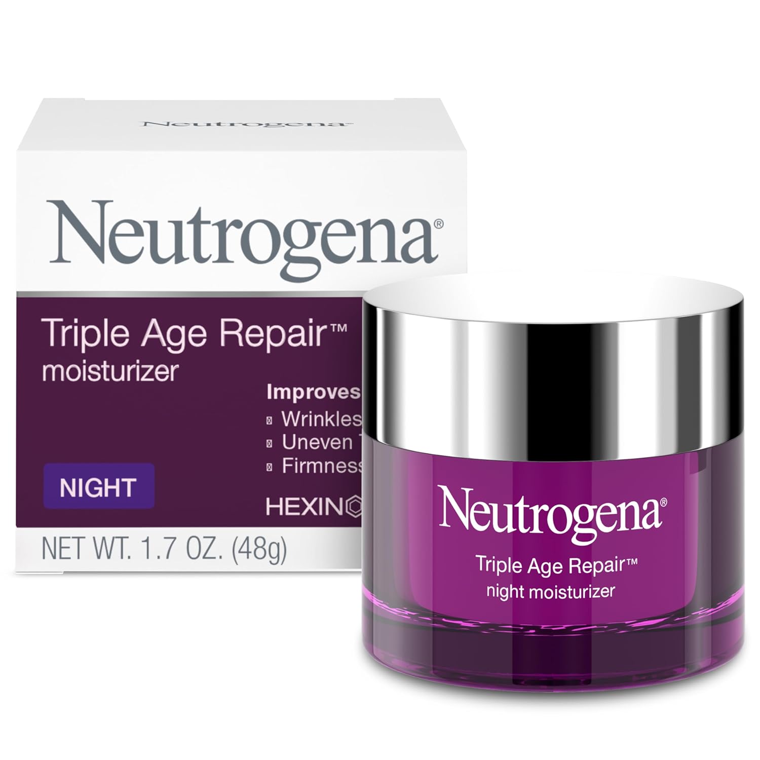 Detalle de Neutrogena Triple Age Repair Night Moisturizer with Vitamin C, 1.7 oz