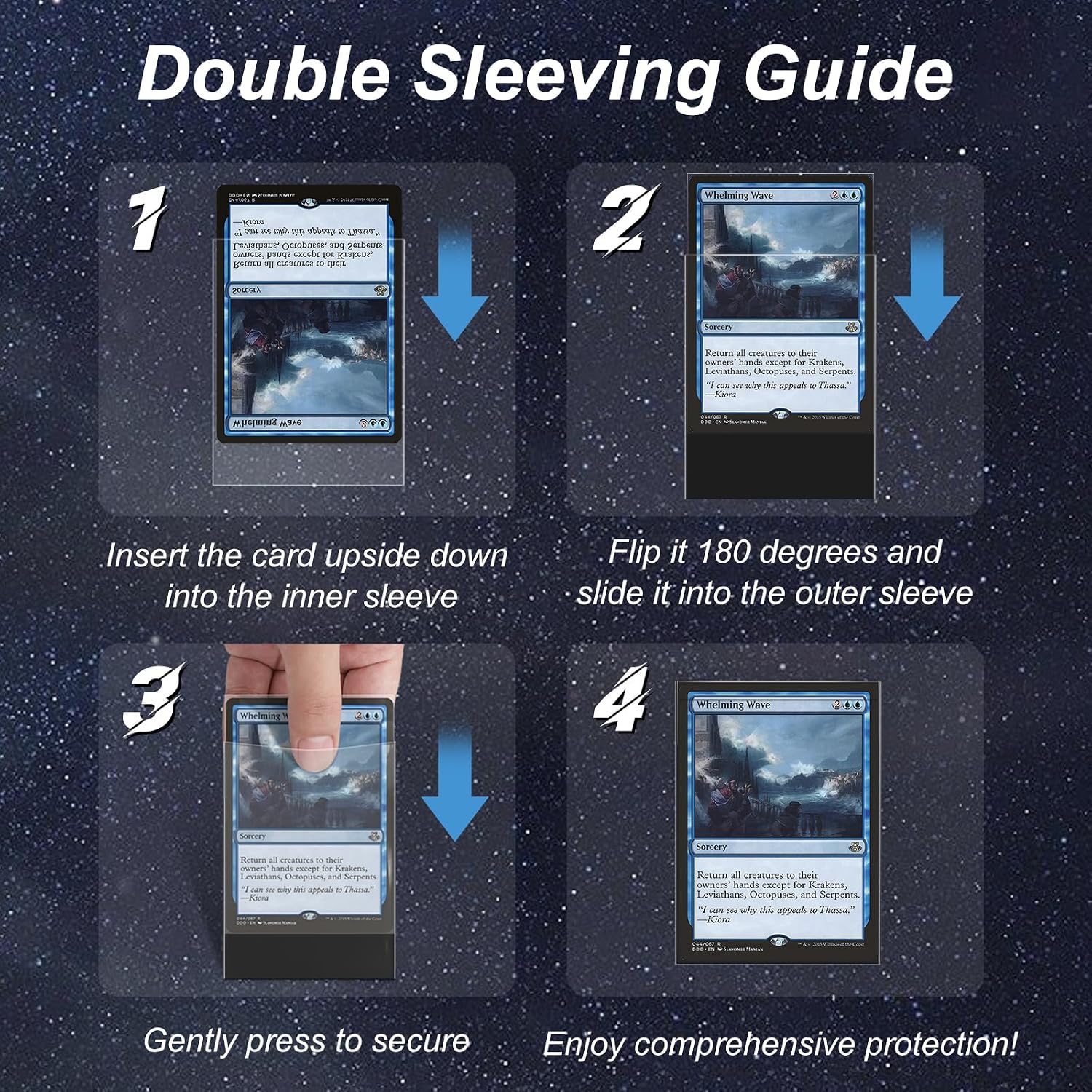 Detalle 2 de Mlikero 600 Pack Card Sleeves ๐
