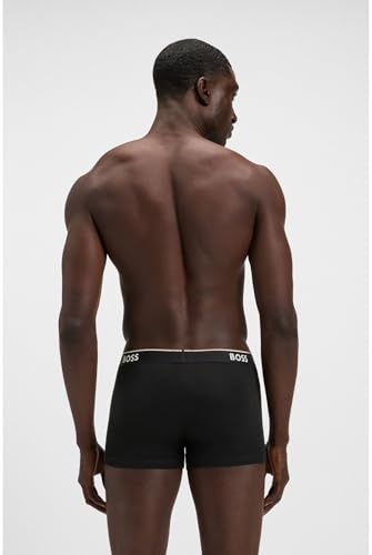 Detalle de BOSS Trunk 3P Power Caleçon Boxeur, Noir 1, S Homme