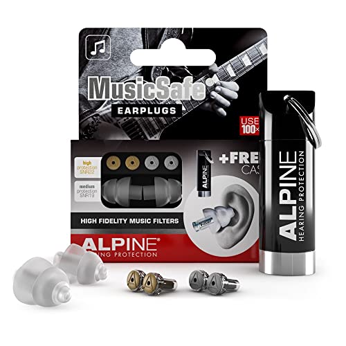 Detalle de Alpine MusicSafe Tapones para músicos – Tapones reutilizables con 2 filtros intercambiables