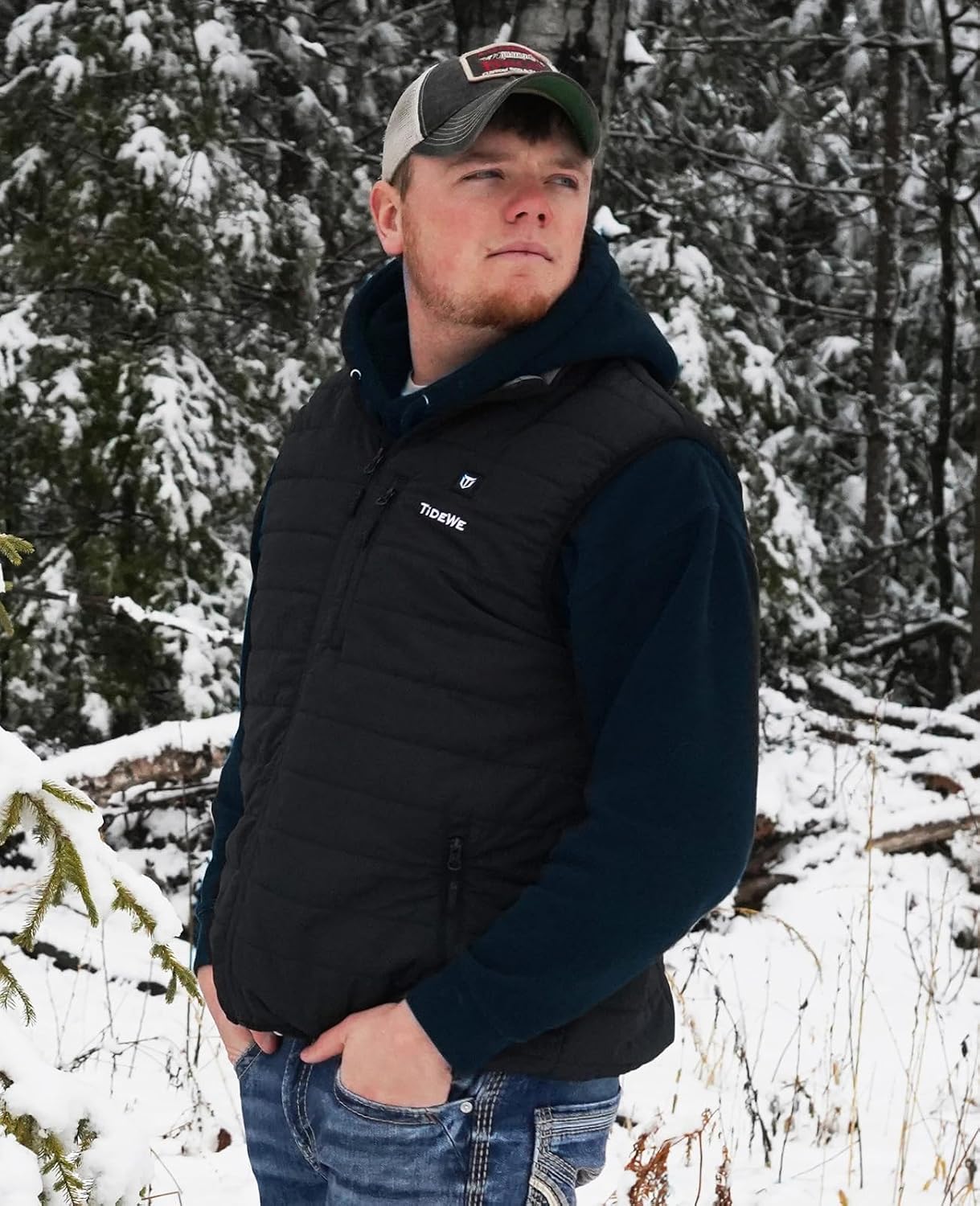 Thumbnail 5 de TIDEWE Heated Vest for Men, 4 Heating Zones, 3 Heat Settings, 10,000mAh Battery