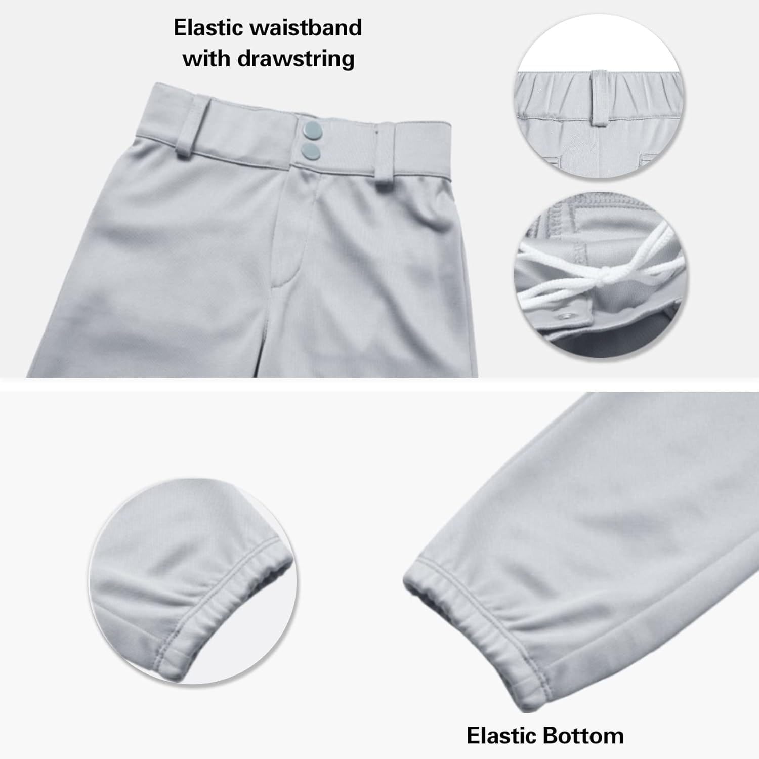 Thumbnail 5 de QBK 2T-13 Years Girls’ Softball Pants (Kids’ Youth Baseball Practice Pant)