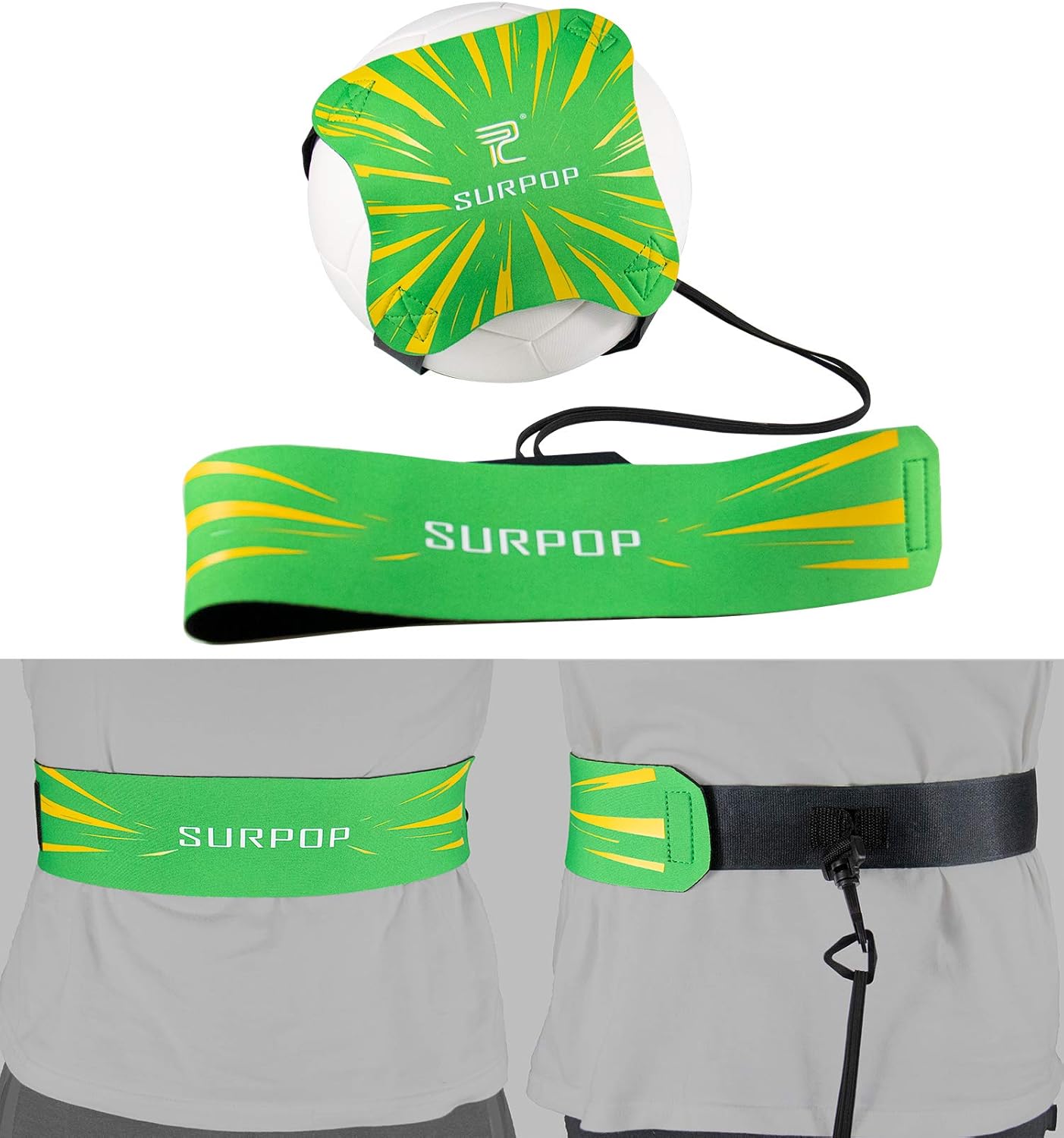 Detalle de Surpop Trainer: Solo Practice Belt for Soccer, Volleyball, and Rugby
