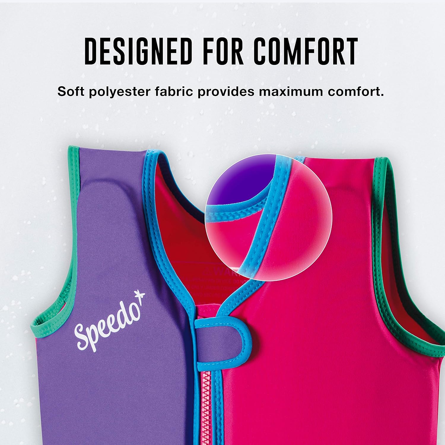 Detalle 2 de Speedo Unisex-Child Swim Flotation Classic Vest, UPF 50+, Neoprene
