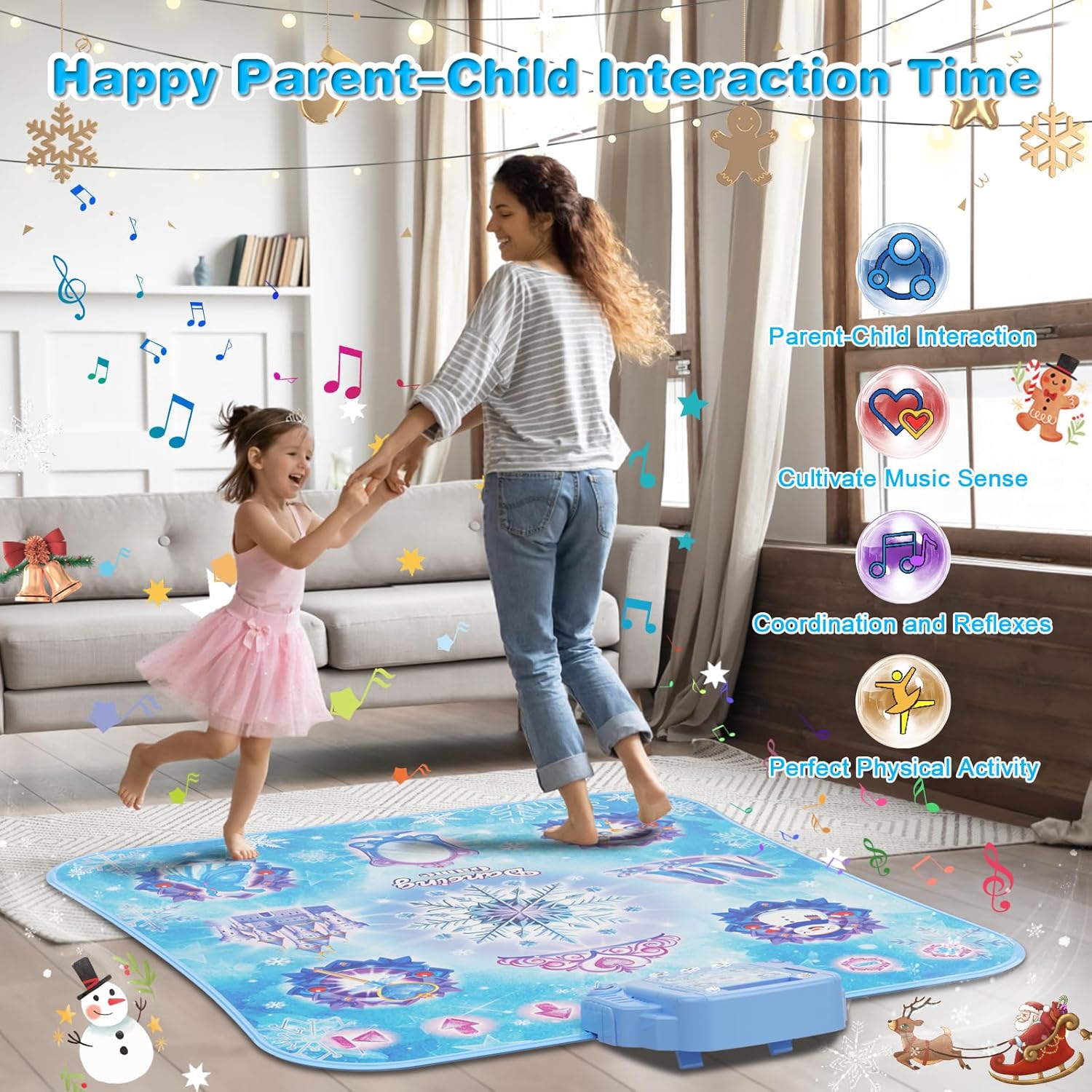 Thumbnail 4 de Surelect 8-Button Frozen Electronic Dance Mat (Bluetooth Music Game) for Girls Ages 3–12